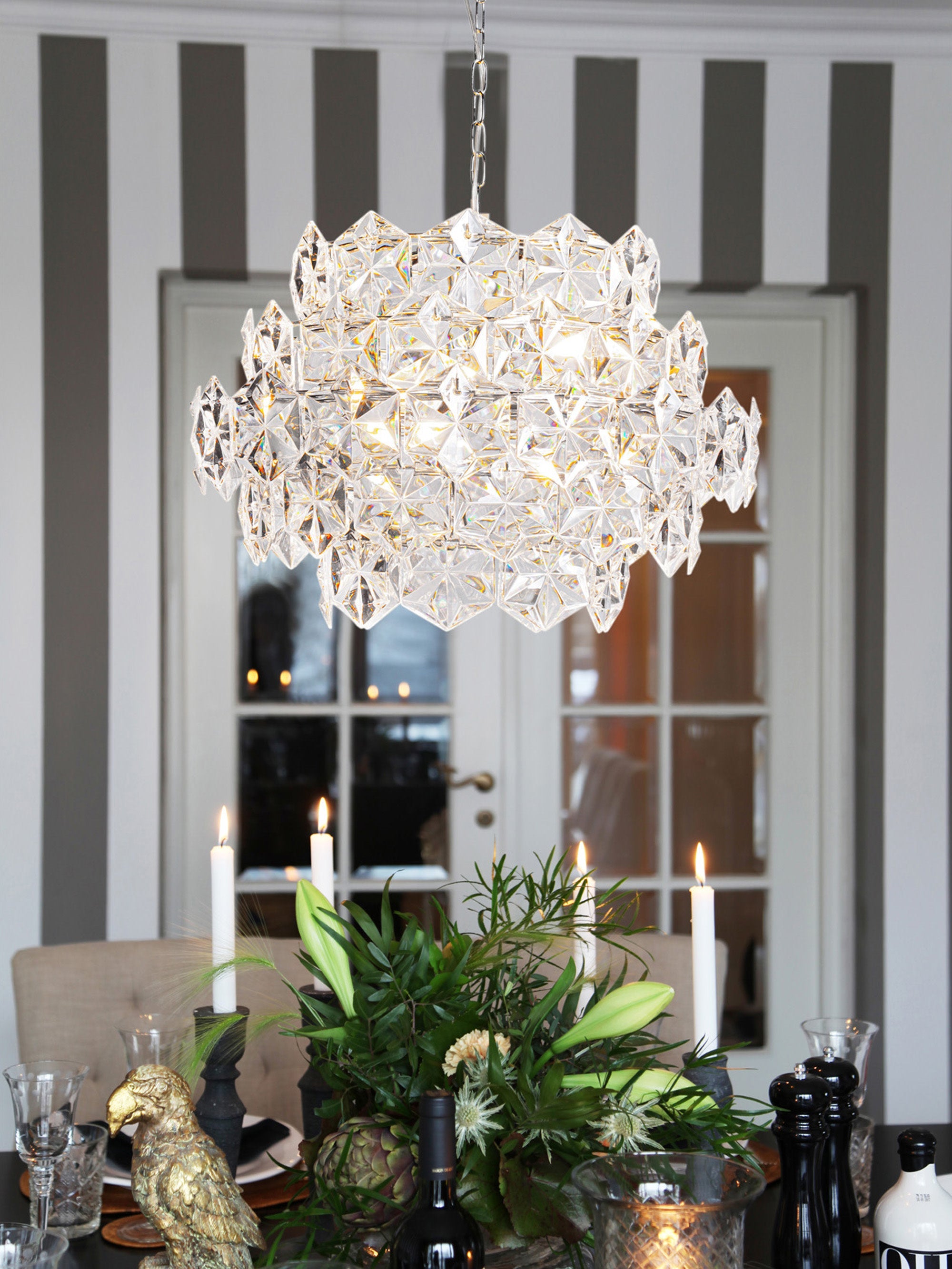 Suspension Ensi - Argenté, transparent