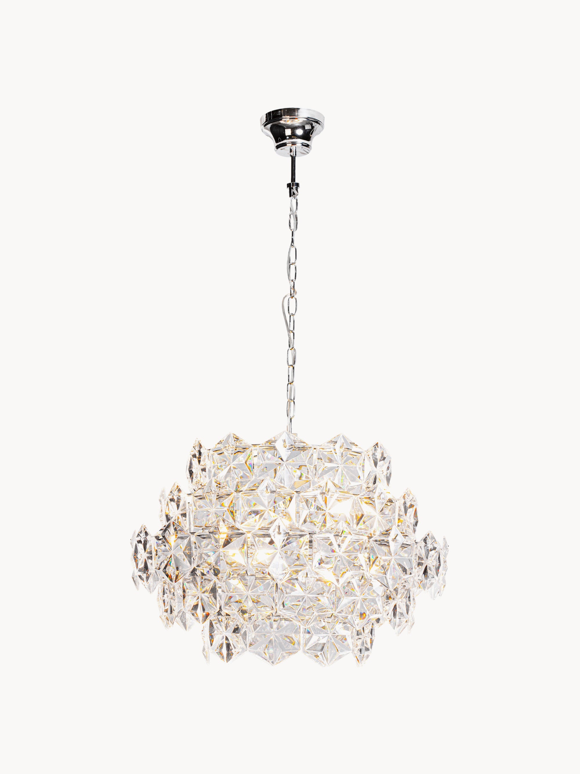 Suspension Ensi - Argenté, transparent