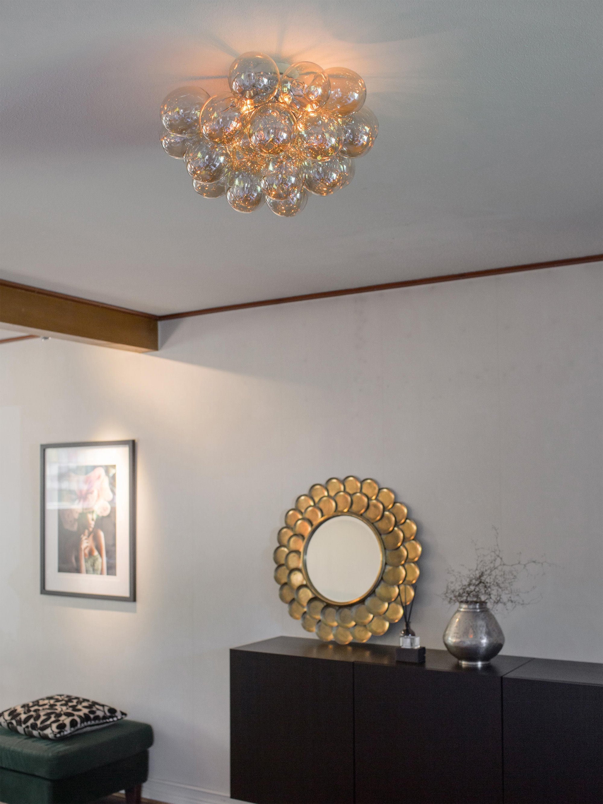 Plafonnier LED soufflé bouche Magnar - Beige