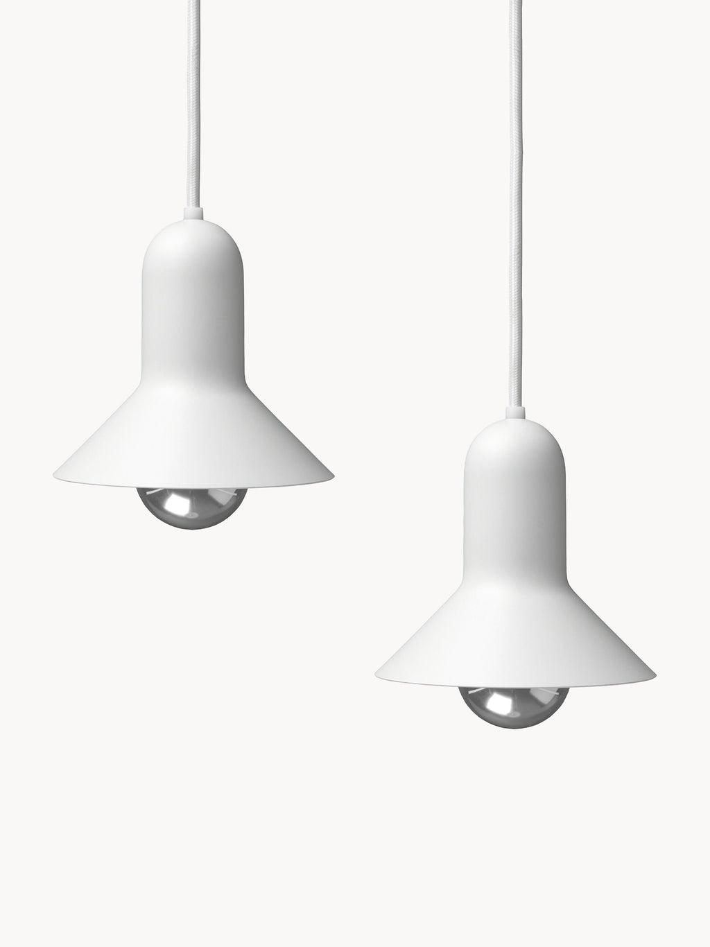 Petites suspensions Randal, 2 pièces - Blanc, mat
