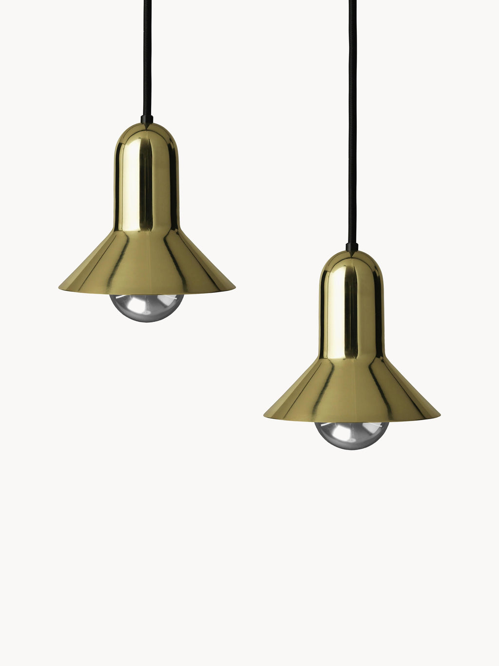 Petites suspensions Randal, 2 pièces - Laiton, haute brillance