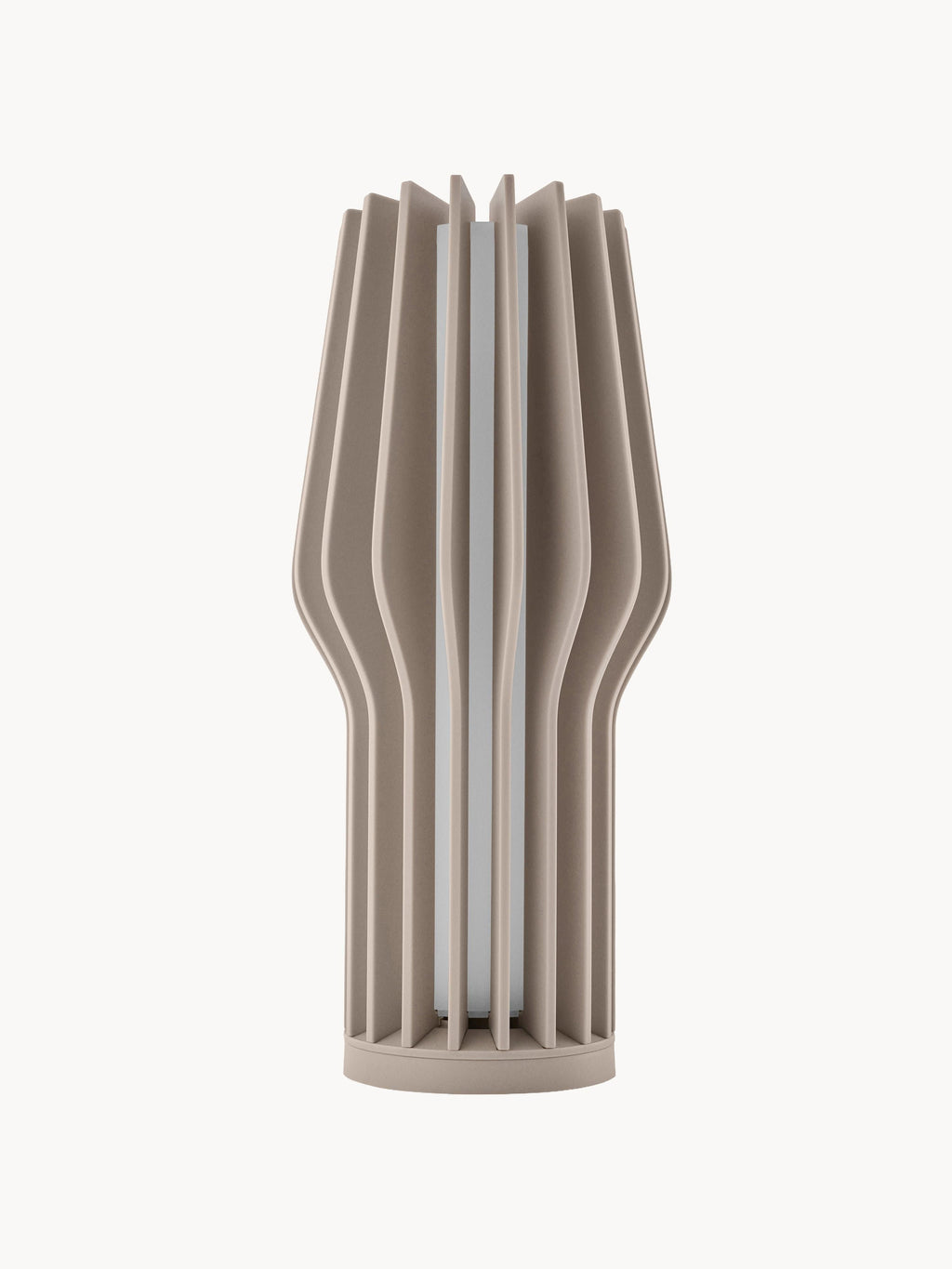 Petite lampe à poser LED mobile Keith, intensité ajustable - Beige clair