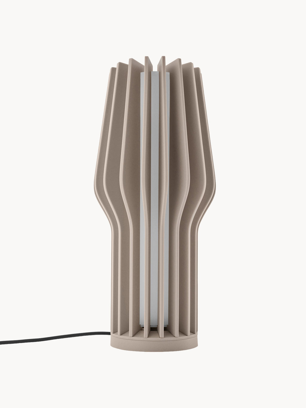 Petite lampe à poser LED mobile Keith, intensité ajustable - Beige clair