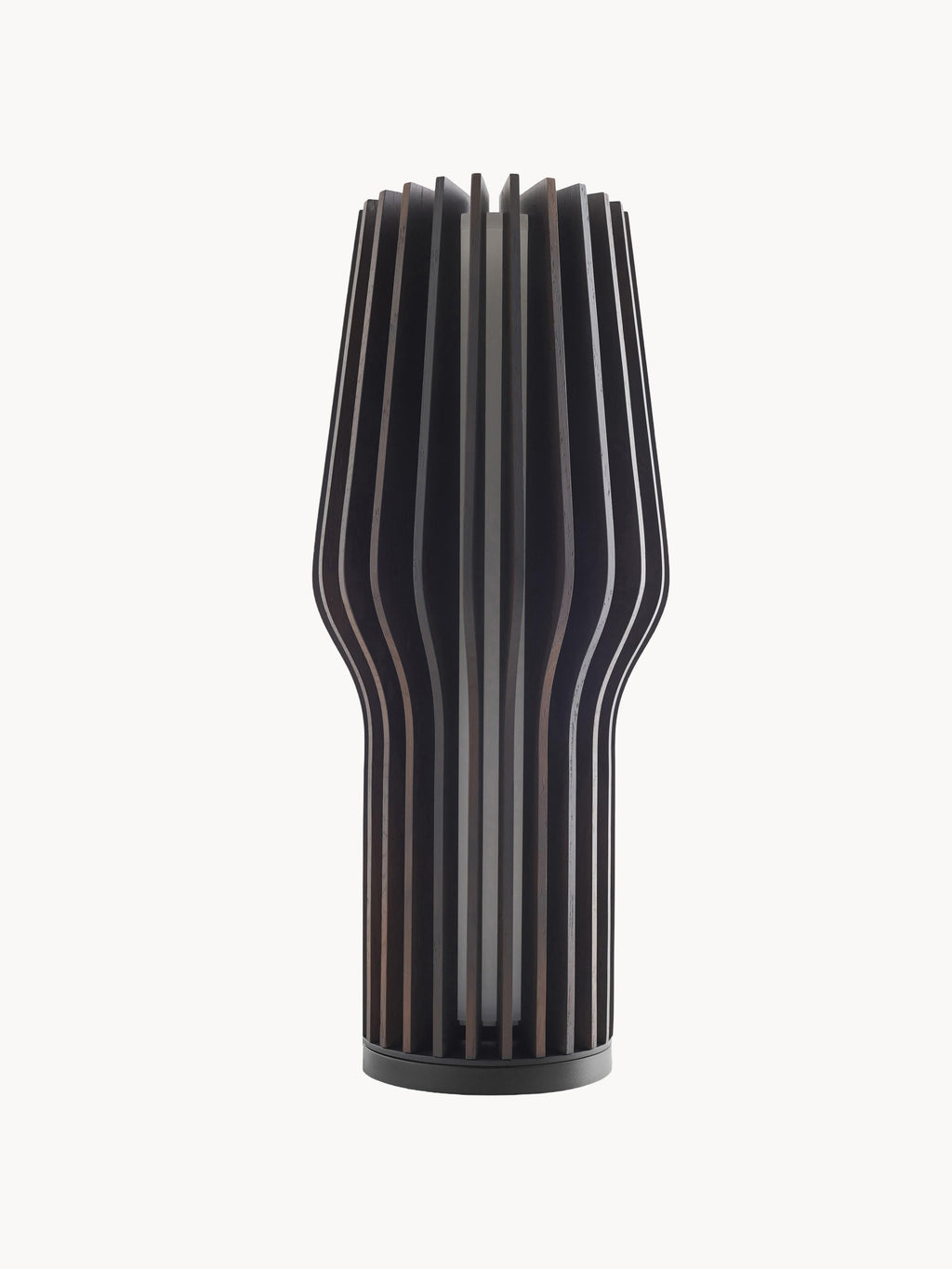 Petite lampe à poser LED mobile Keith, intensité ajustable - Bois de chêne, anthracite laqué