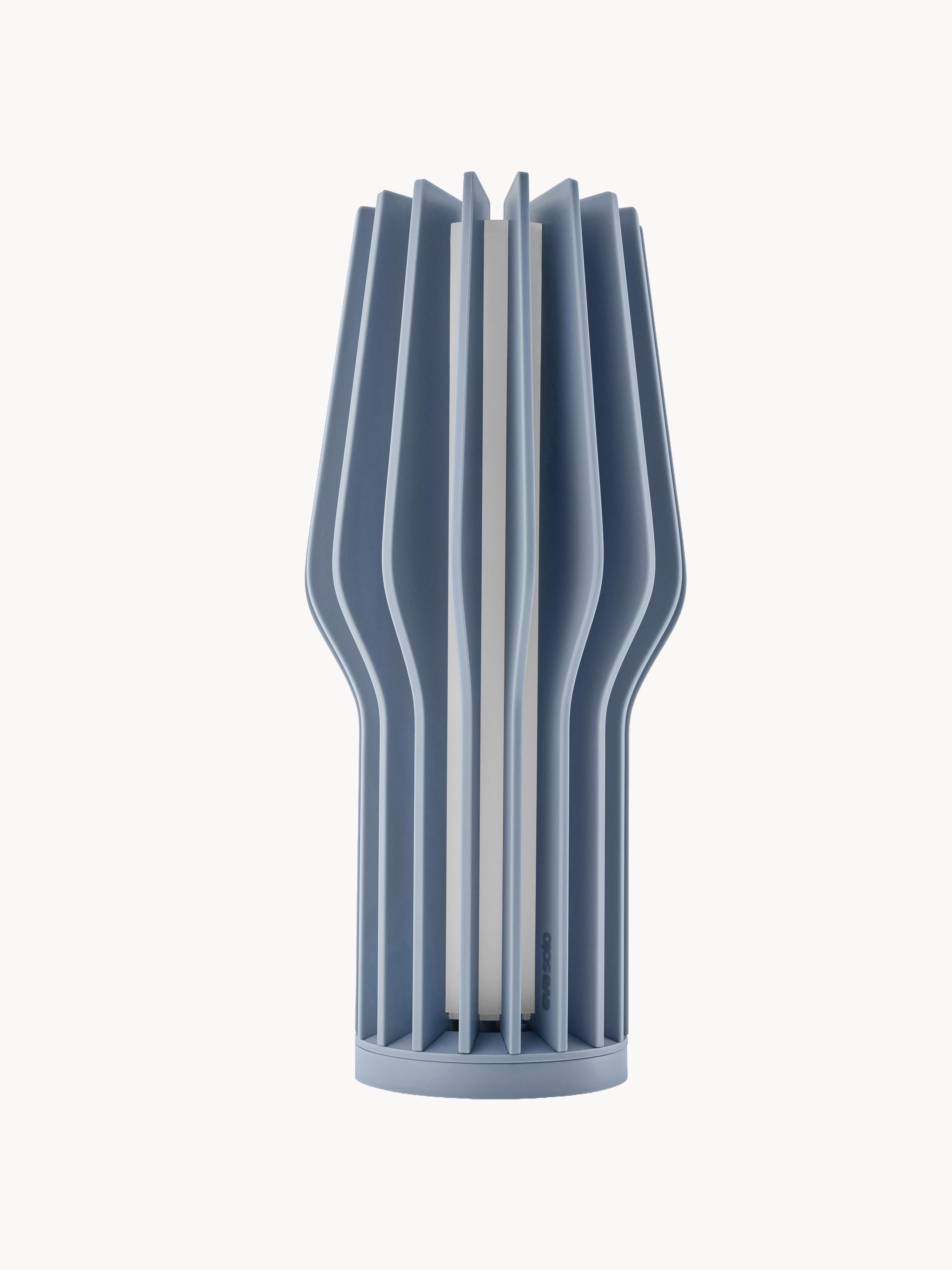 Petite lampe à poser LED mobile Keith, intensité ajustable - Gris-bleu