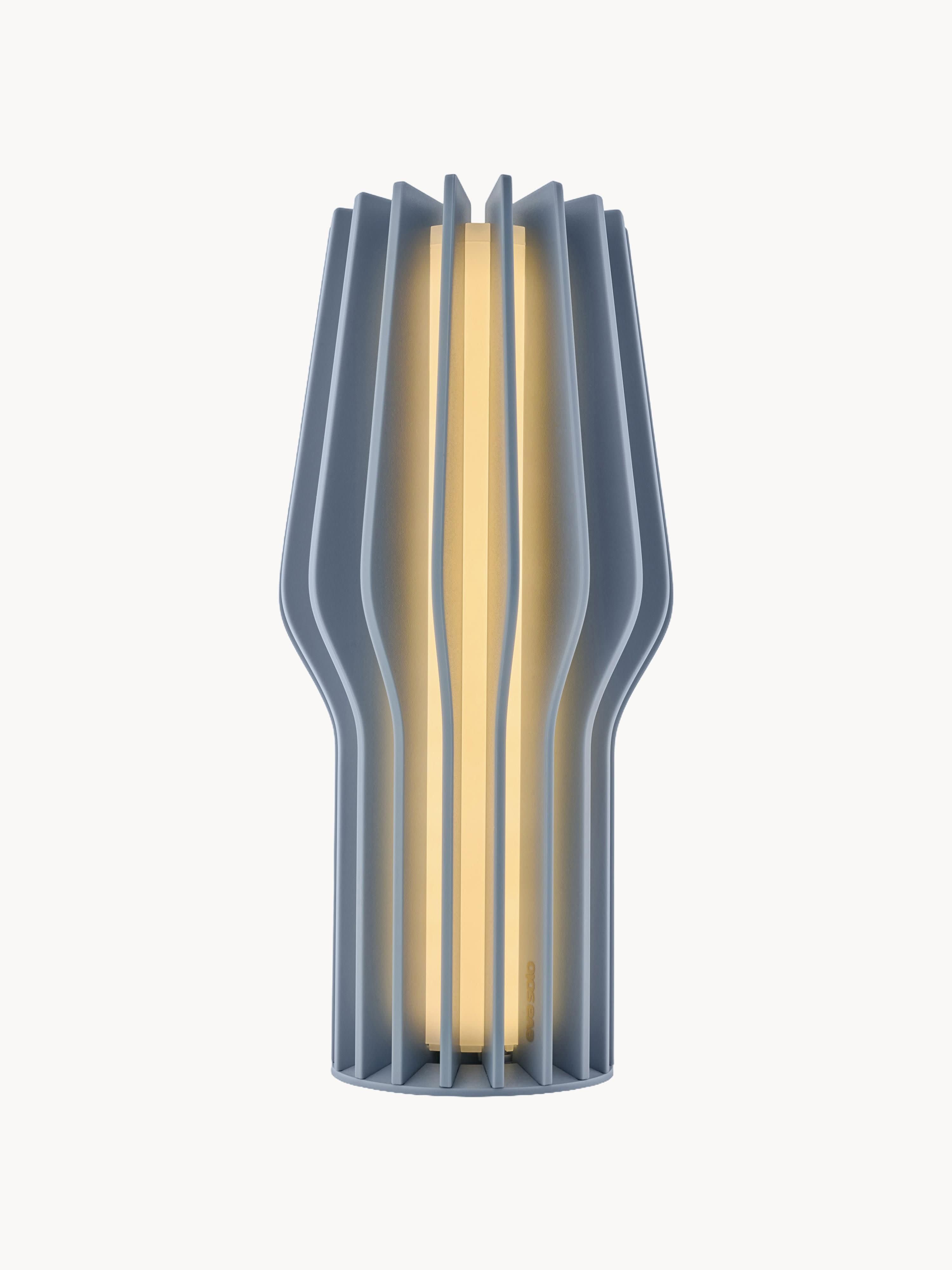 Petite lampe à poser LED mobile Keith, intensité ajustable - Gris-bleu