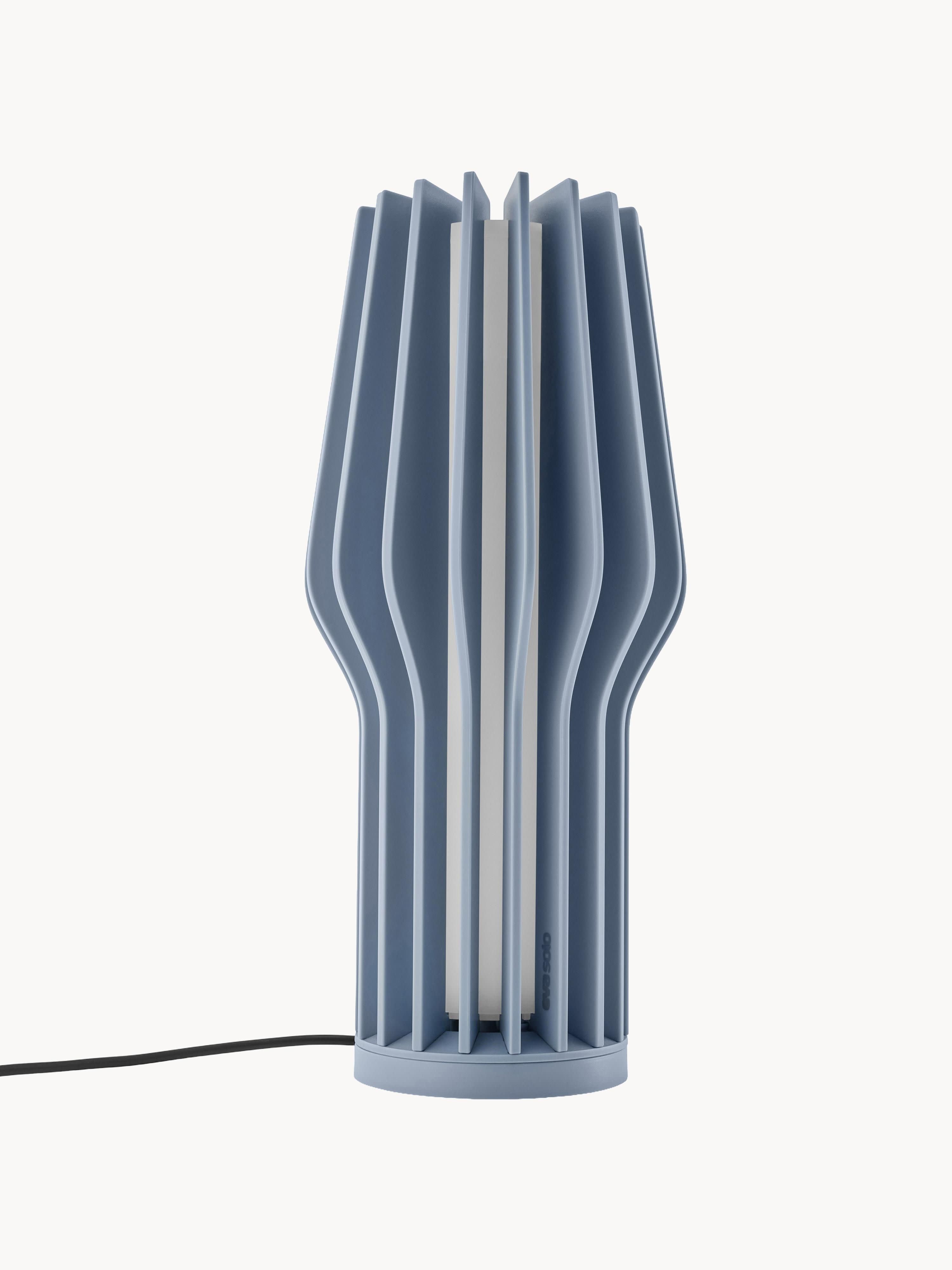 Petite lampe à poser LED mobile Keith, intensité ajustable - Gris-bleu