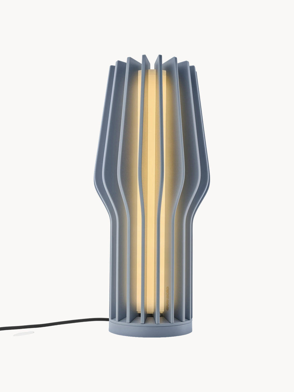 Petite lampe à poser LED mobile Keith, intensité ajustable - Gris-bleu
