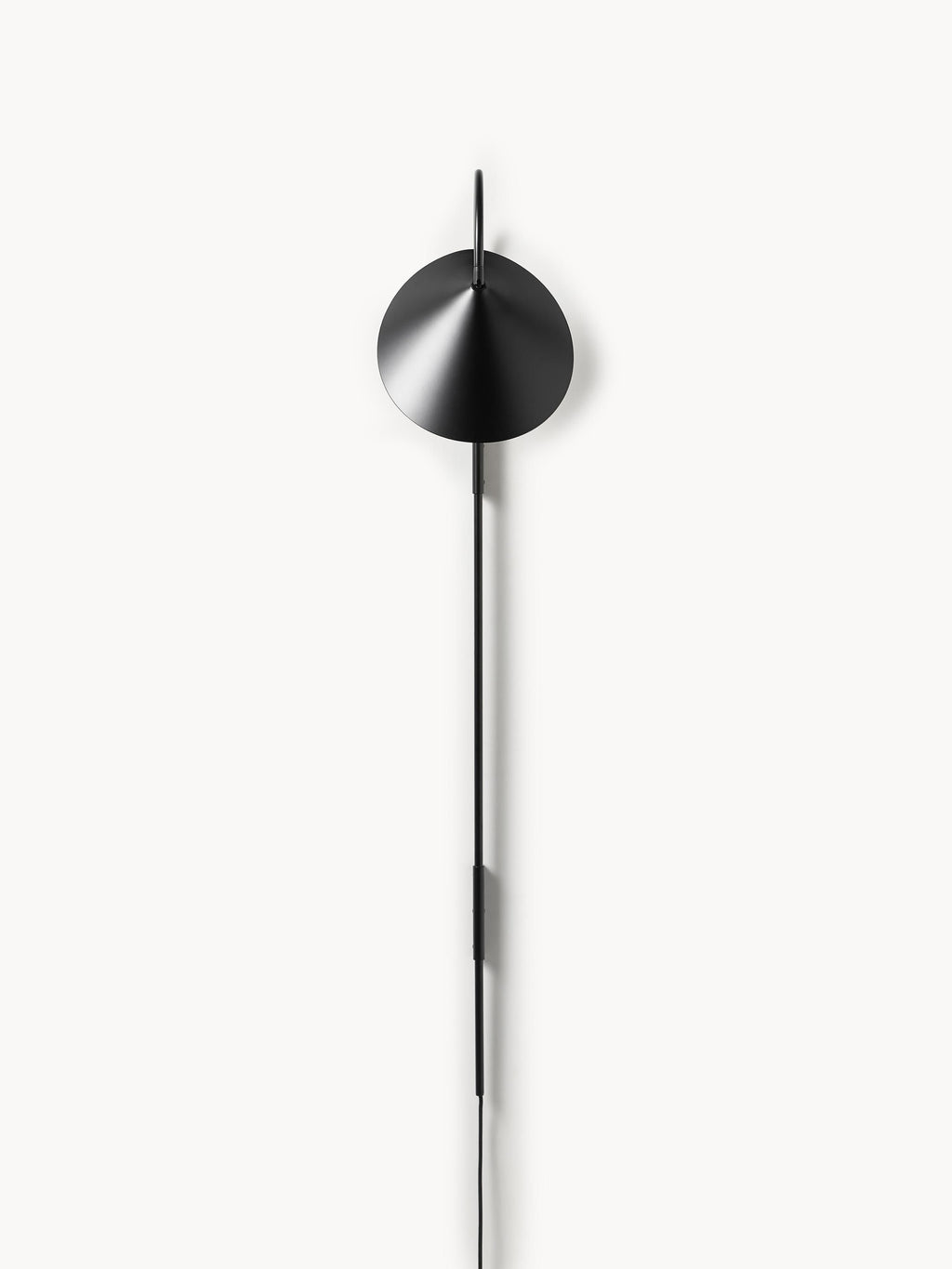 Grande applique murale avec prise secteur Ewan, orientable - Noir