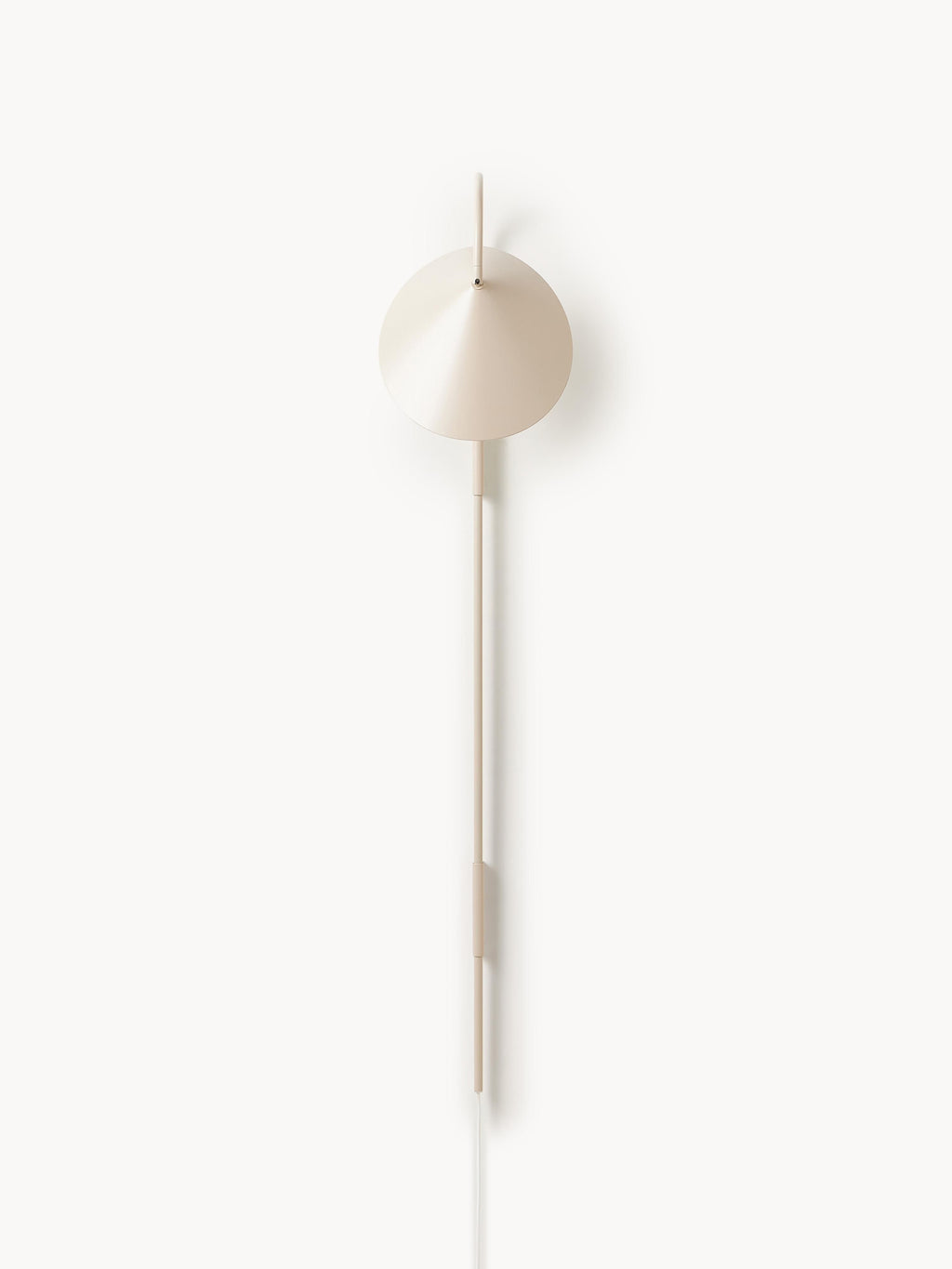 Grande applique murale avec prise secteur Ewan, orientable - Beige clair