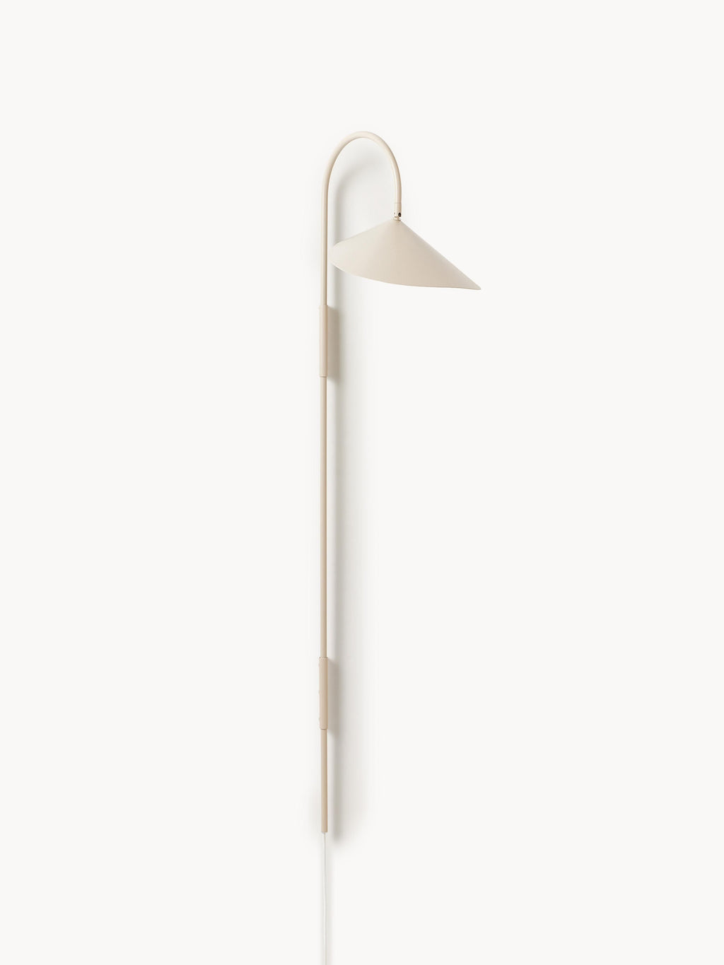 Grande applique murale avec prise secteur Ewan, orientable - Beige clair