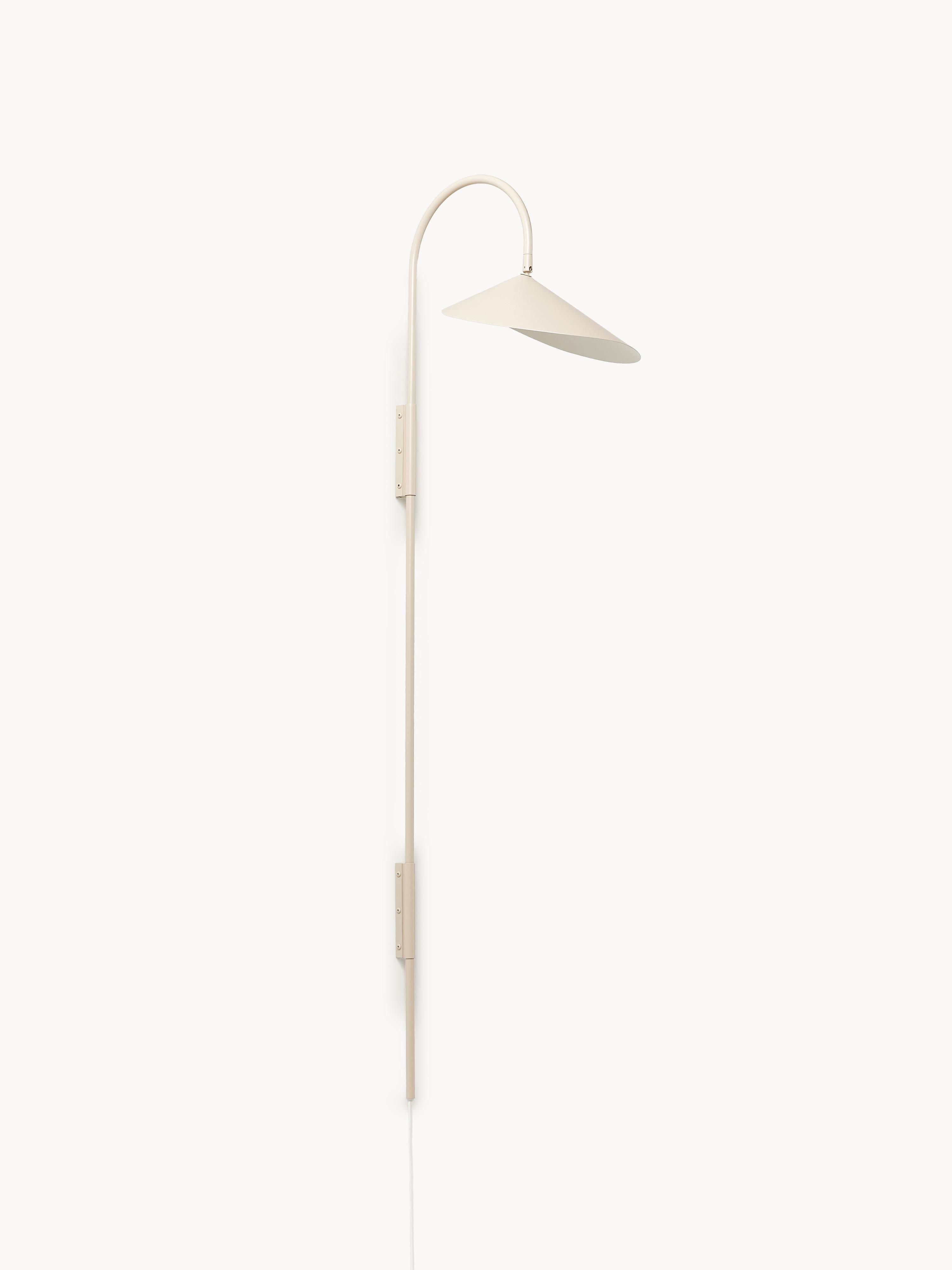 Grande applique murale avec prise secteur Ewan, orientable - Beige clair