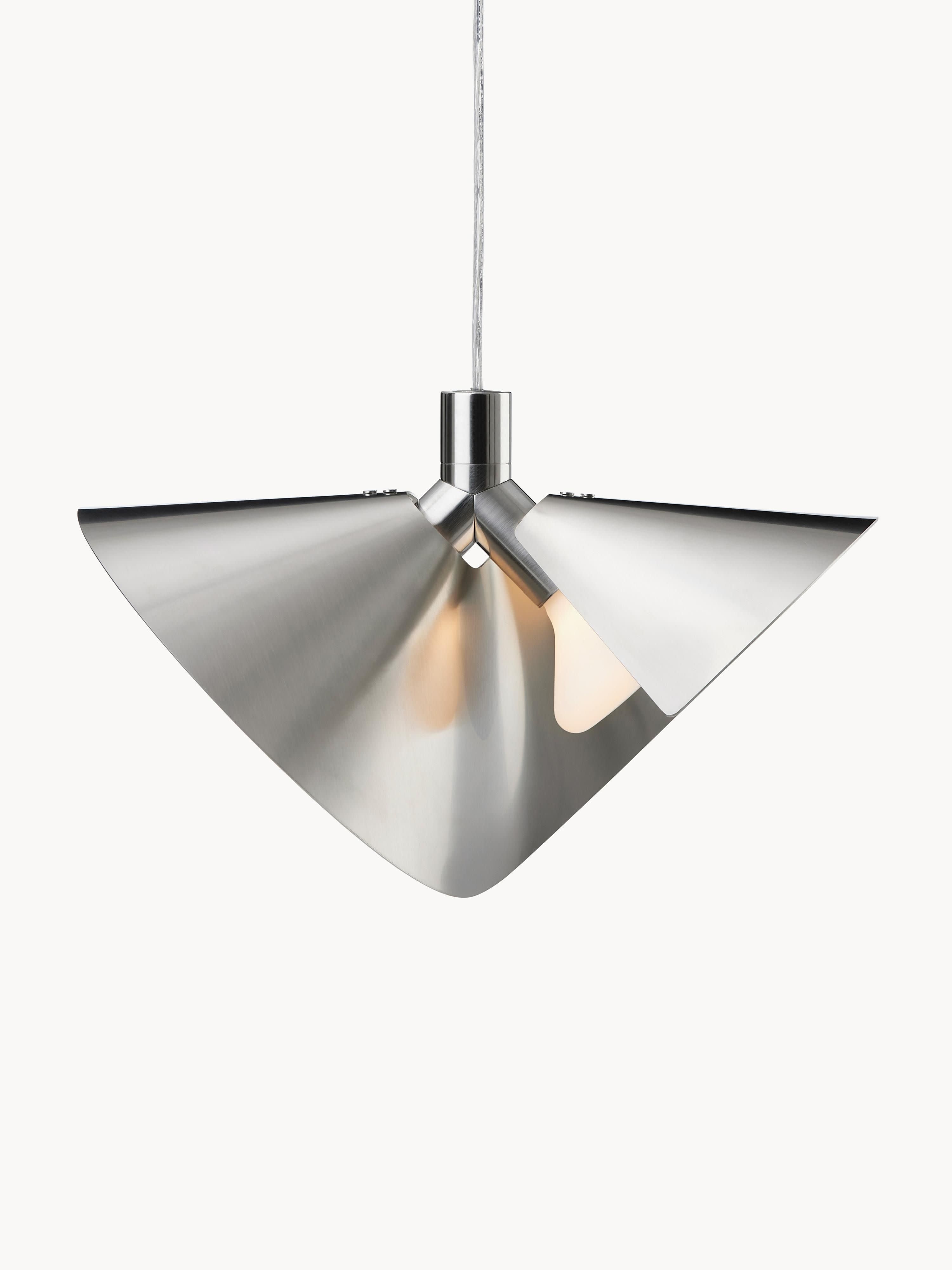 Petite suspension Galin - Argenté, brossé