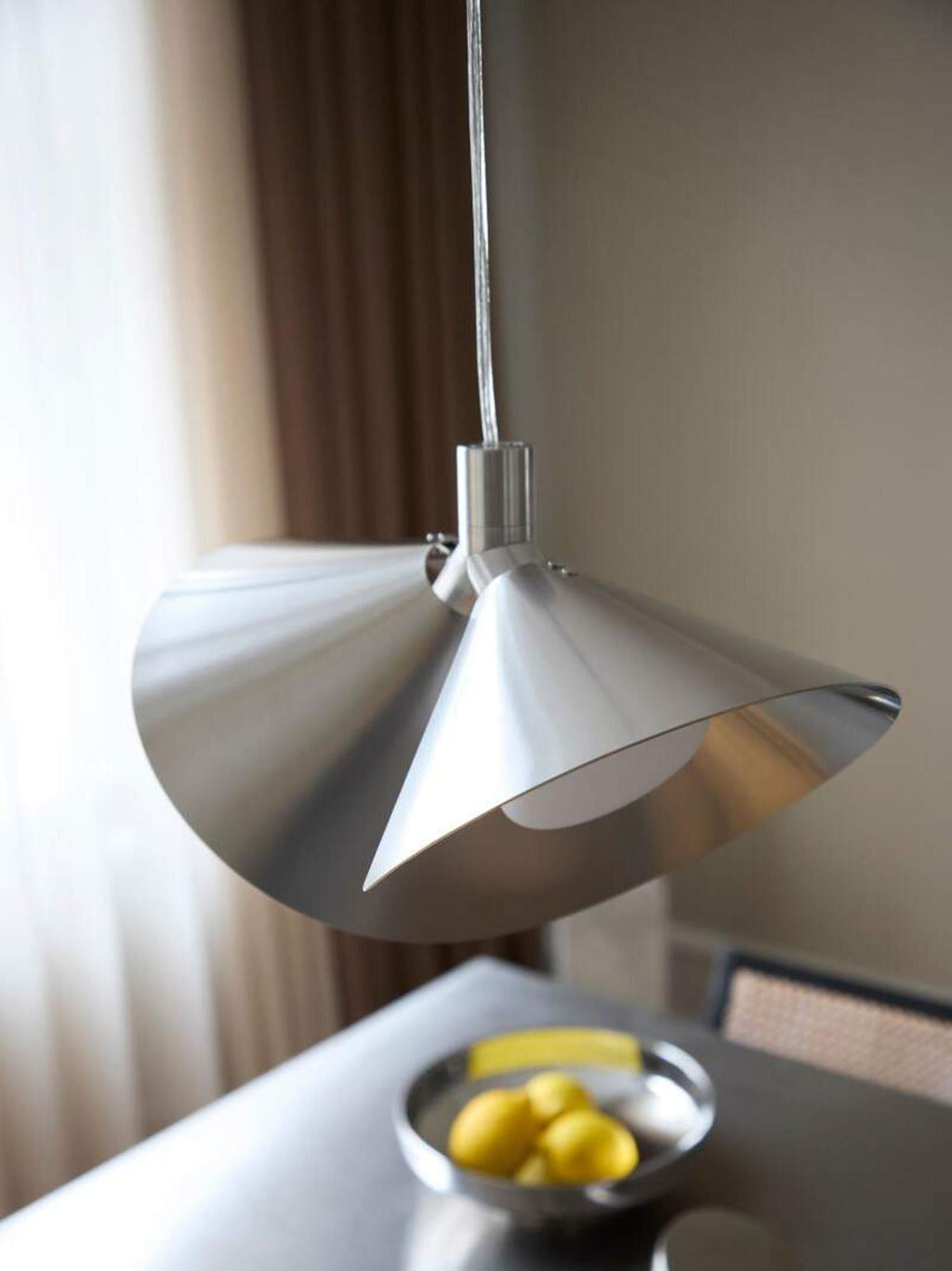 Petite suspension Galin - Argenté, brossé