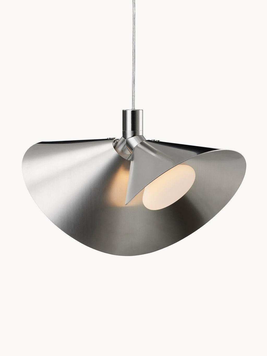 Petite suspension Galin - Argenté, brossé