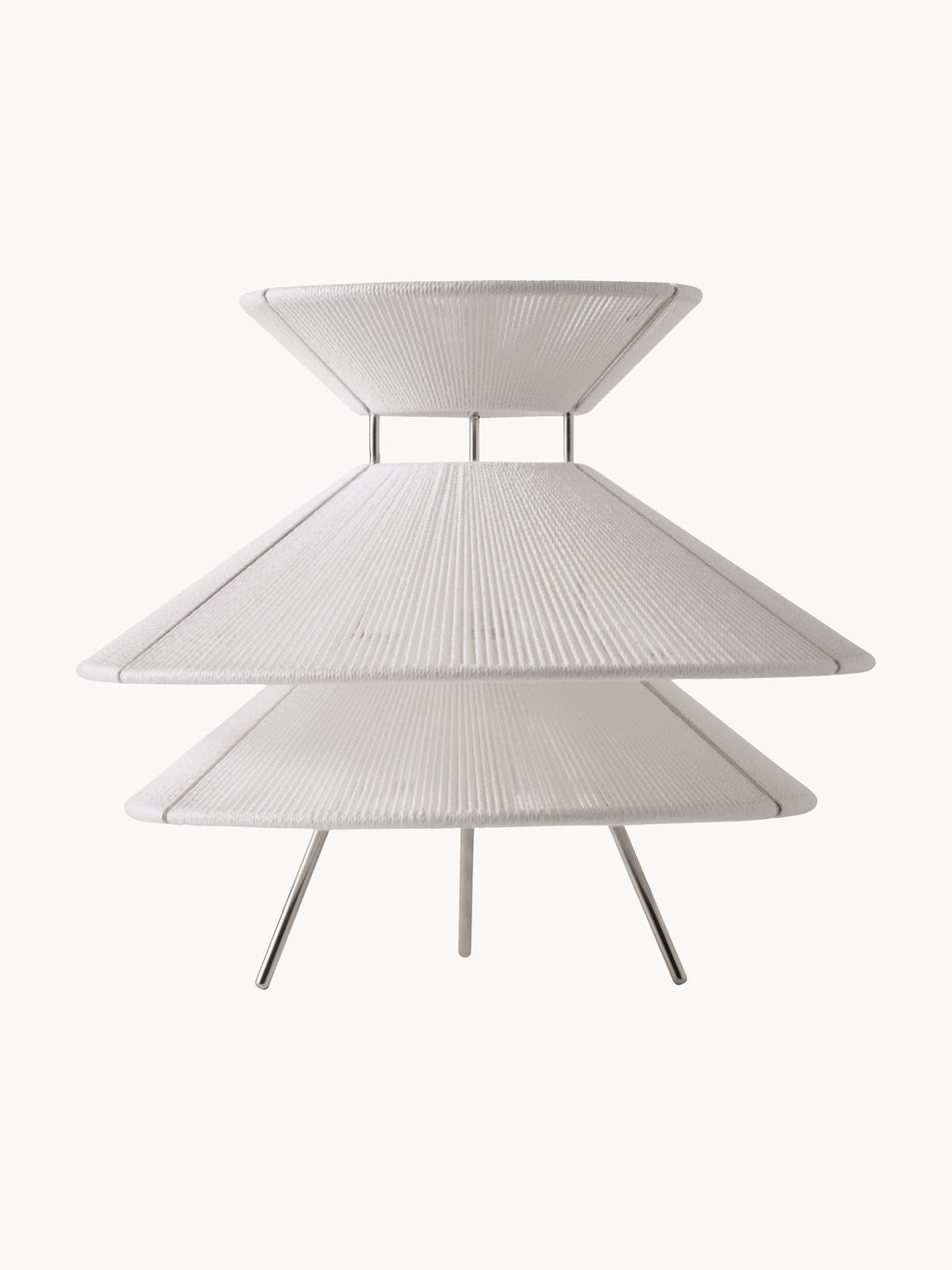 Lampe à poser en lin Jarred, intensité ajustable - Blanc