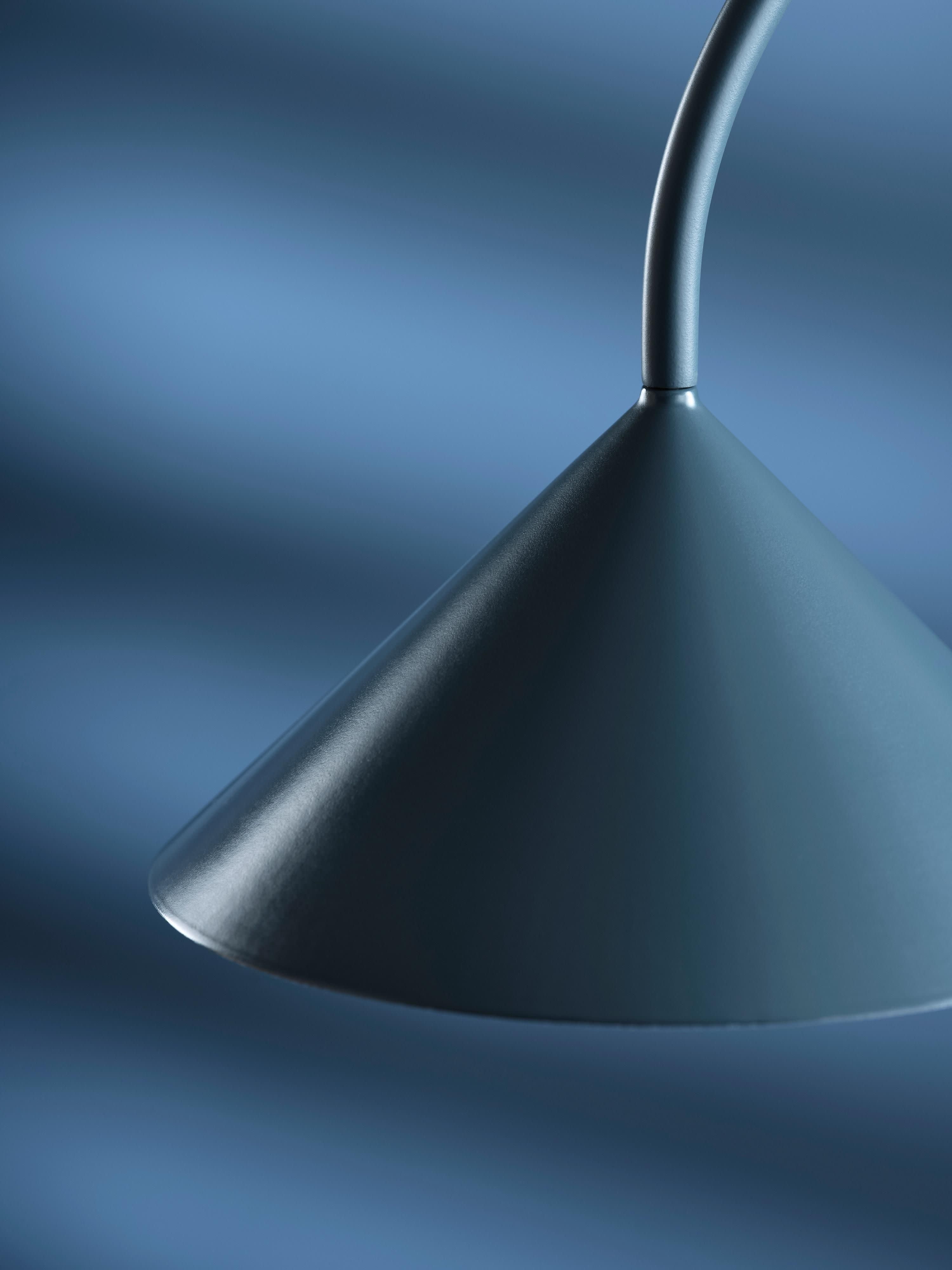 Lampe à poser d'extérieur LED mobile Pentti, intensité ajustable - Gris-bleu, mat