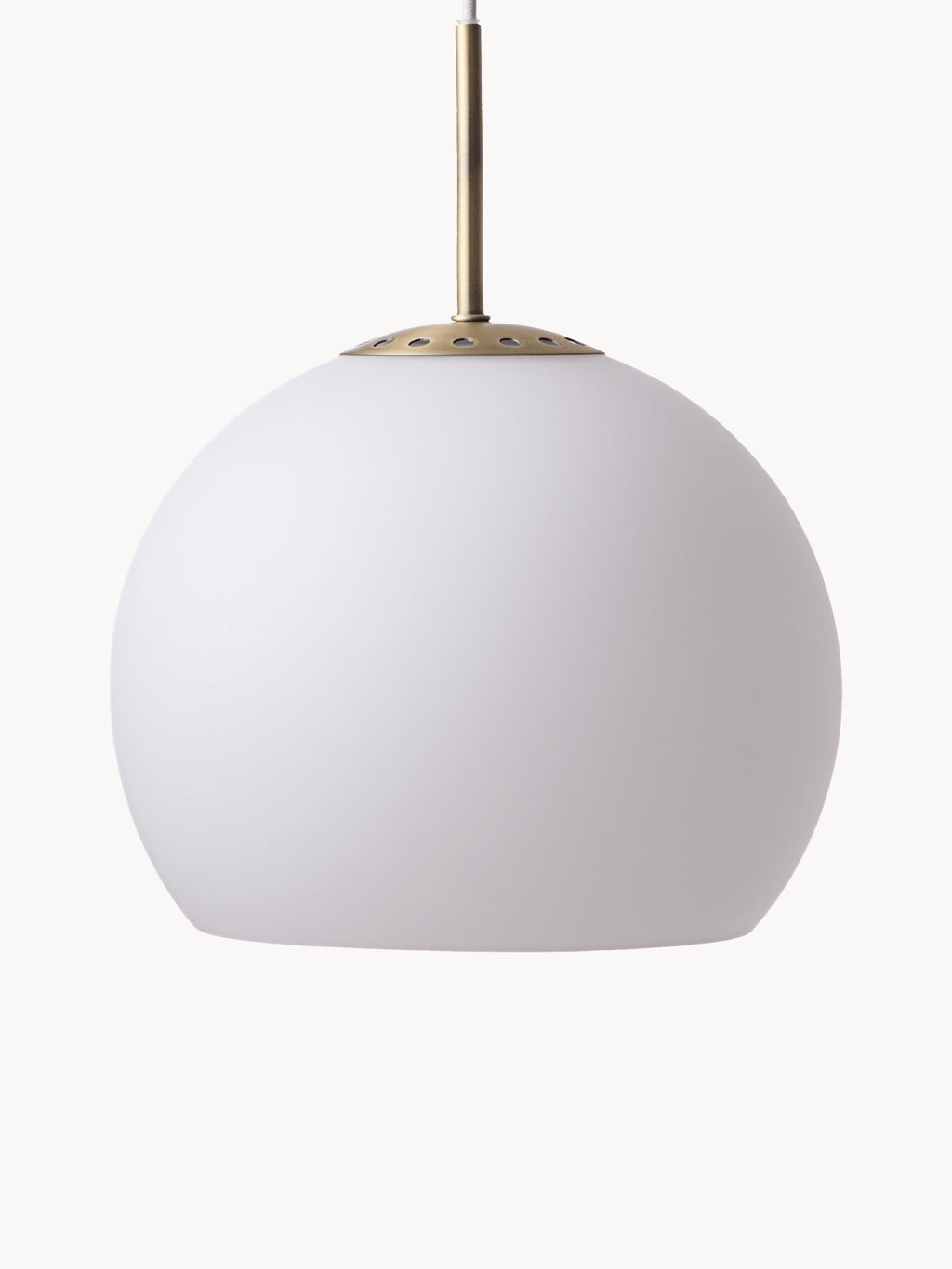 Petite suspension boule Viljar, tailles variées - Blanc, mat
