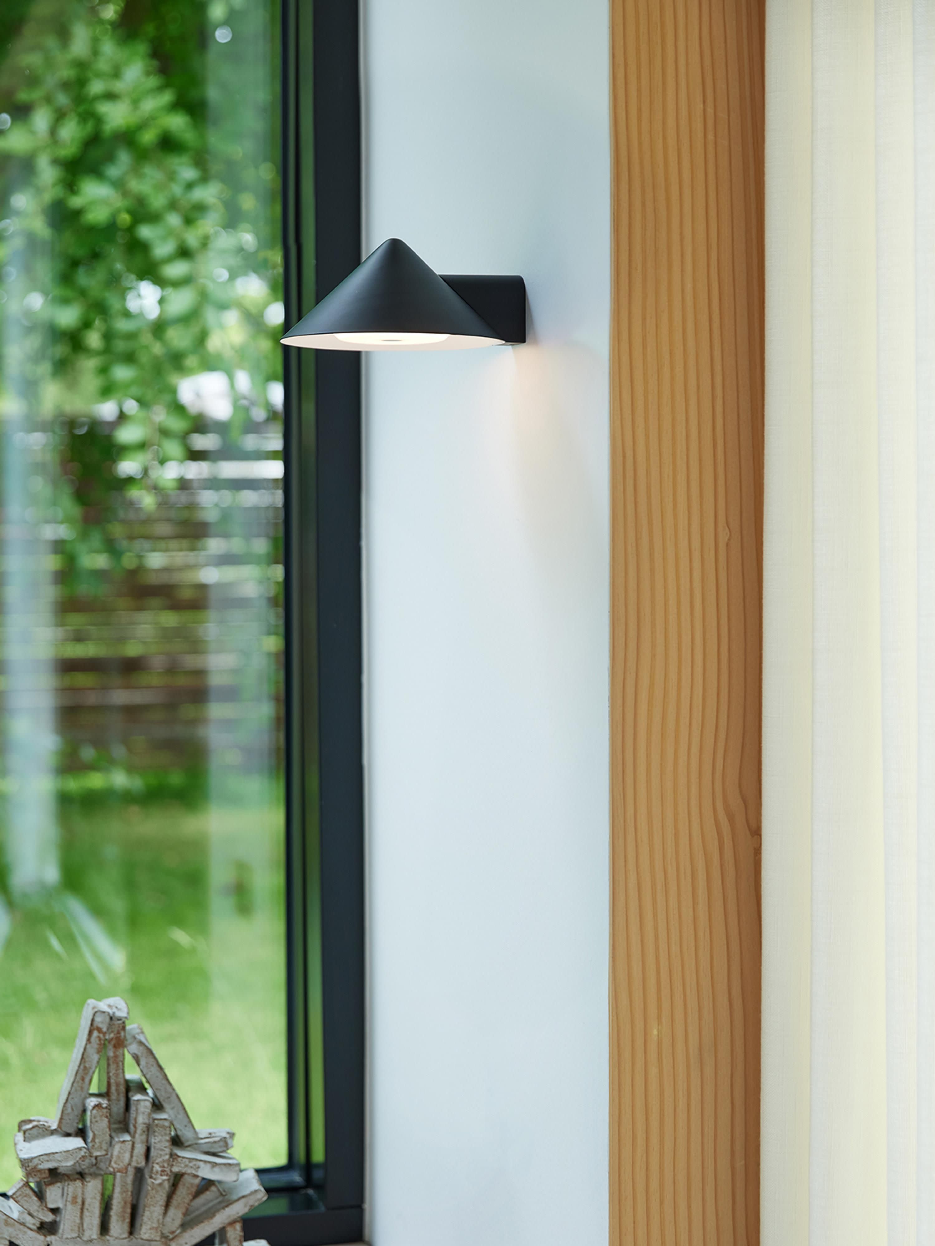 Applique murale LED Pentti, intensité ajustable - Noir, mat