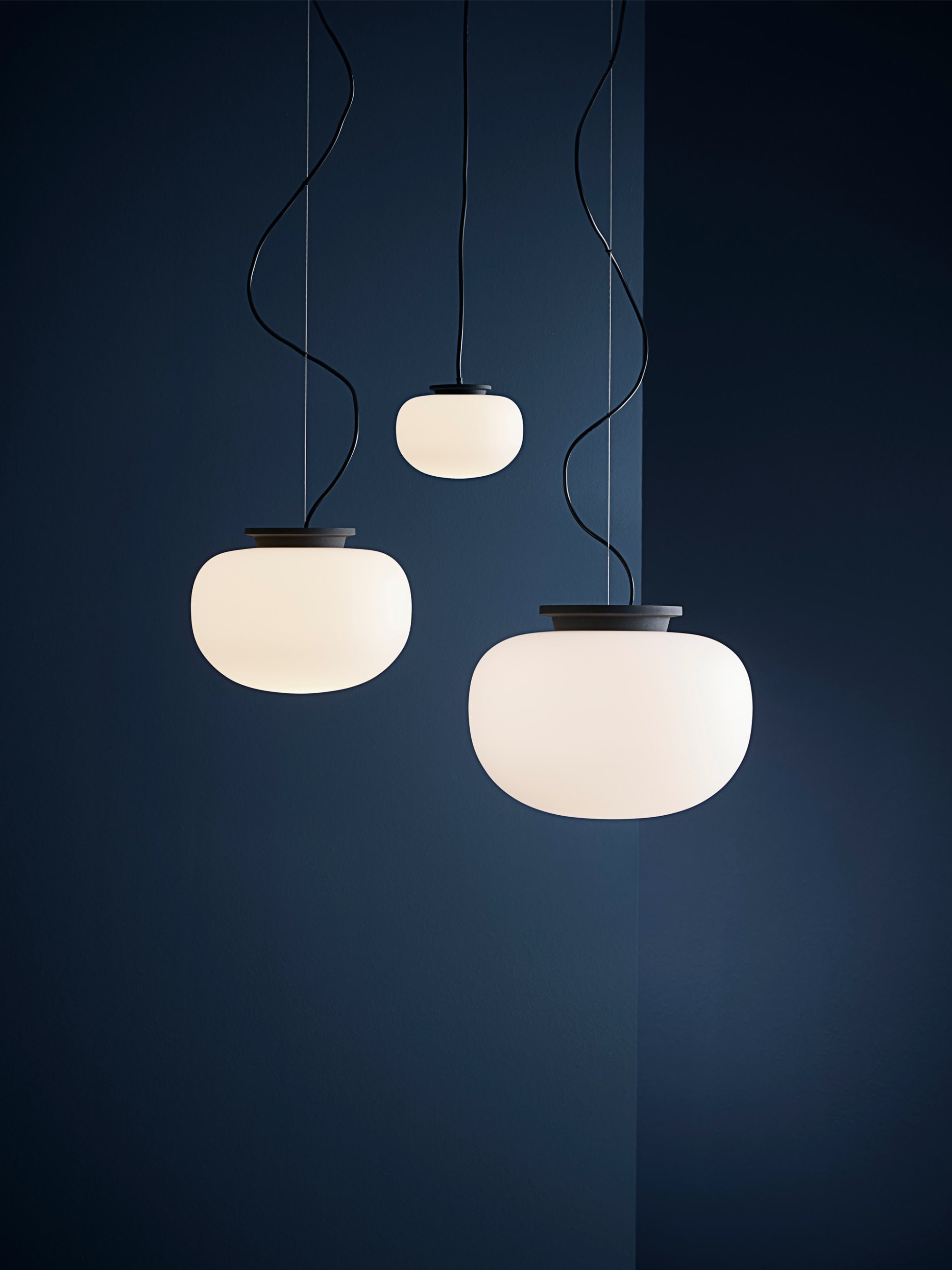 Suspension LED Gideon - Noir, blanc