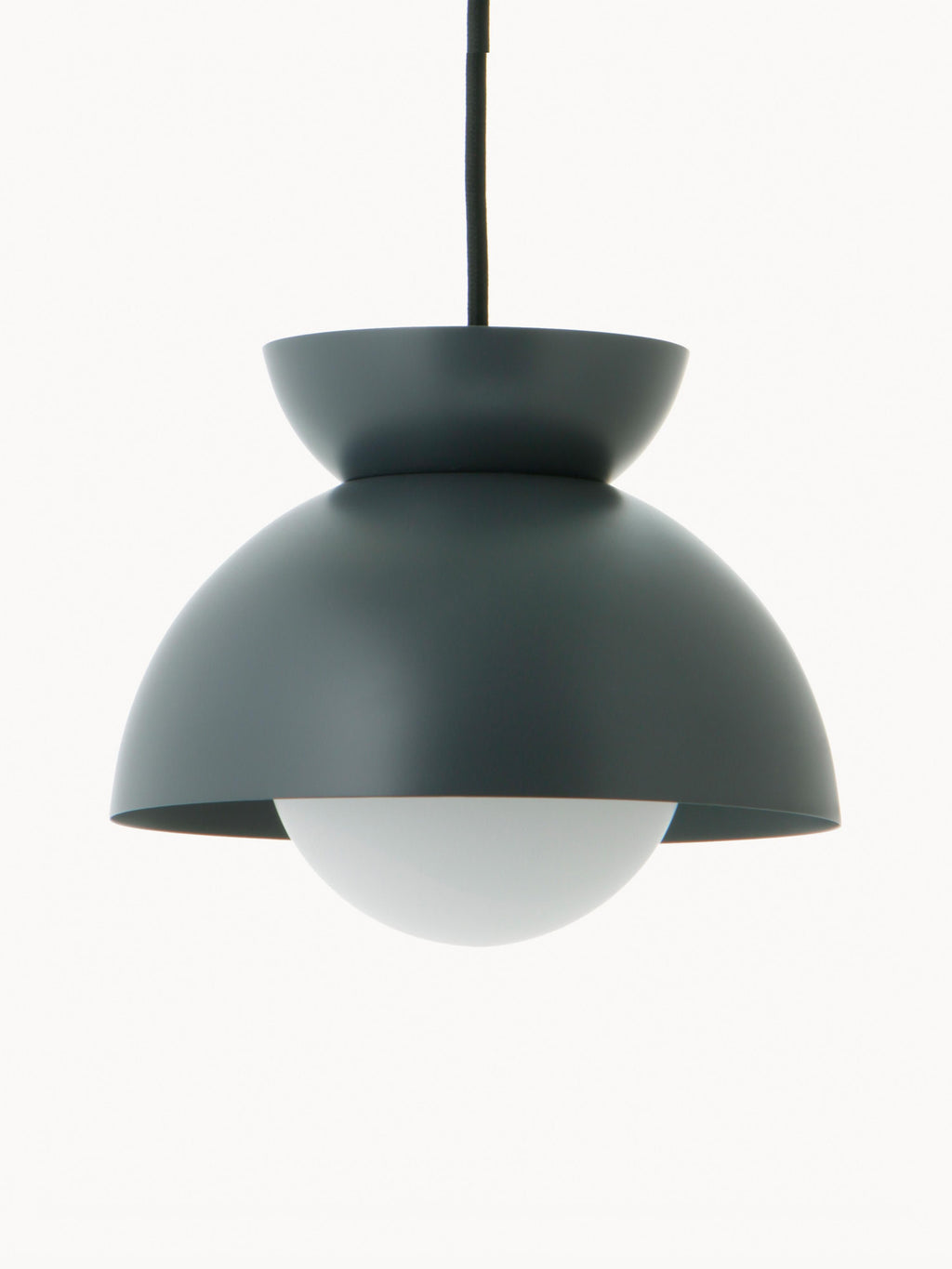 Petite suspension design Grettir - Bleu pétrole, mat