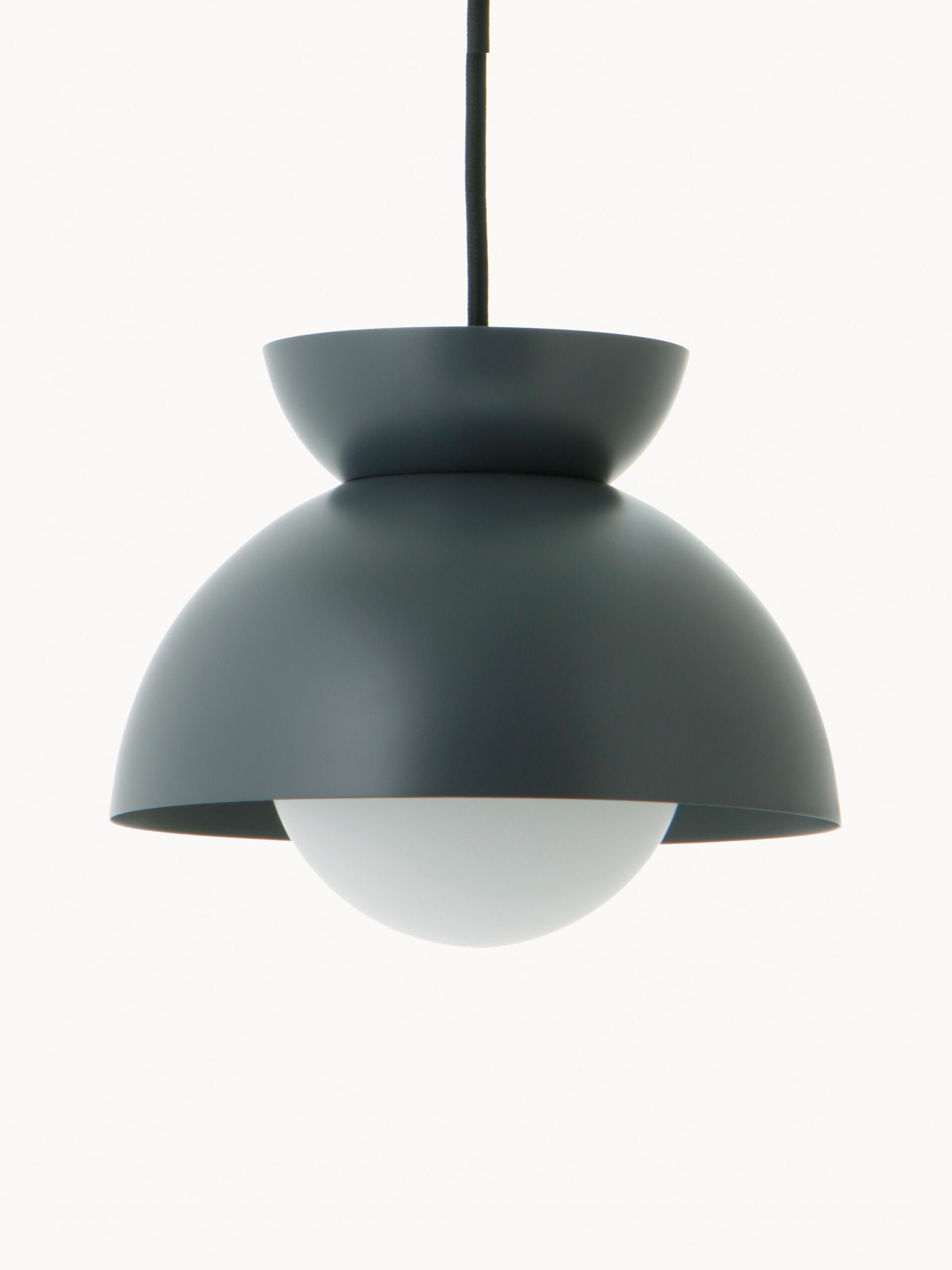 Petite suspension design Grettir - Bleu pétrole, mat