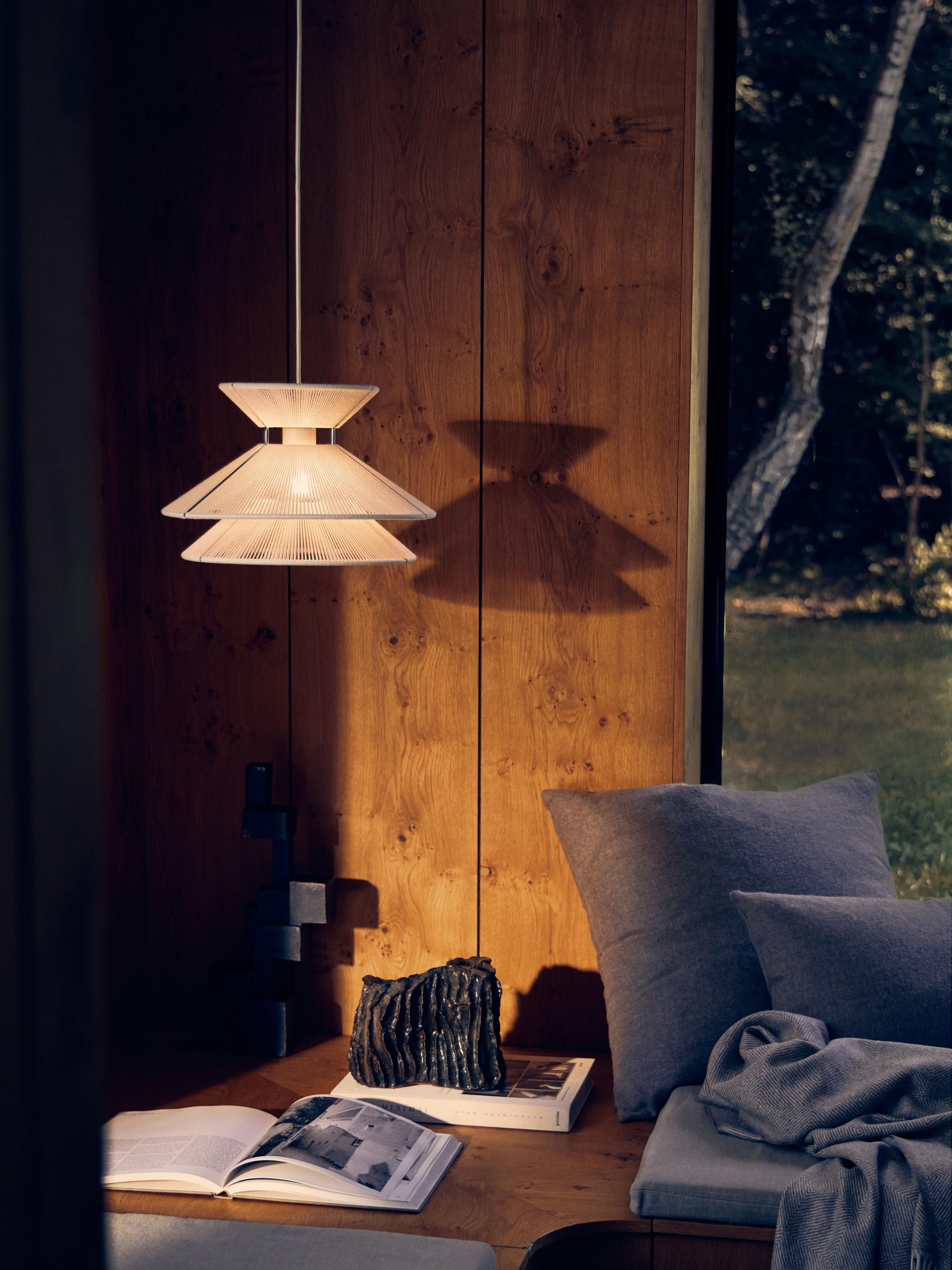 Suspension en lin Jarred - Blanc