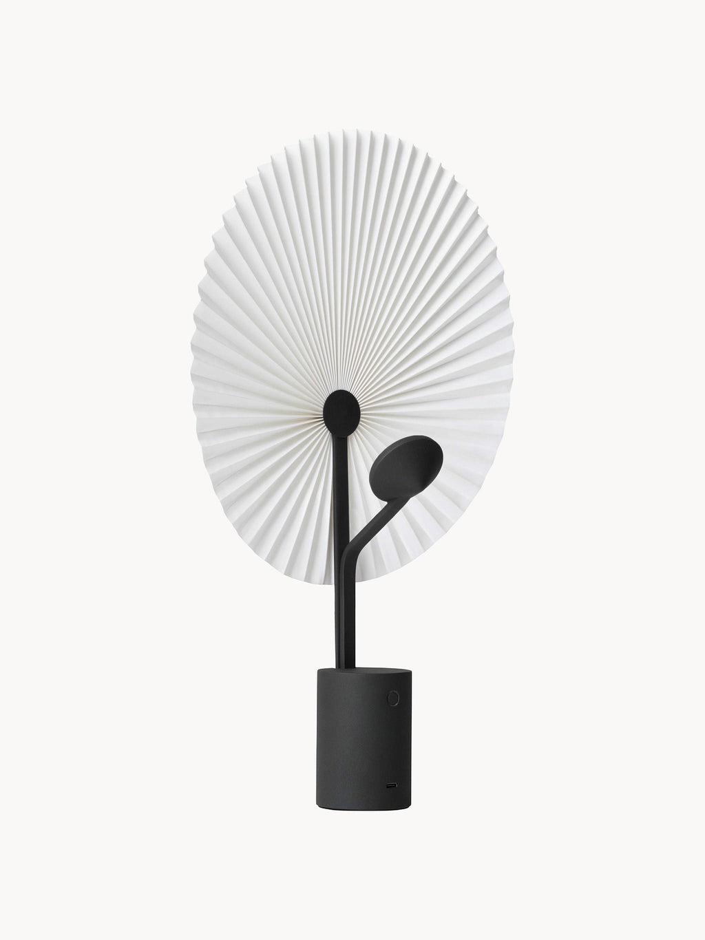 Grande lampe à poser LED mobile Tobin, intensité ajustable - Blanc, noir