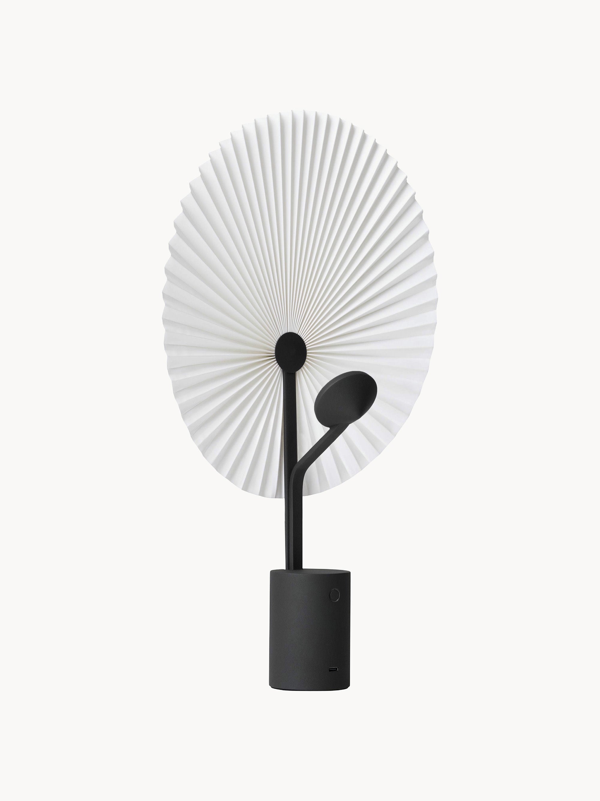 Grande lampe à poser LED mobile Tobin, intensité ajustable - Blanc, noir