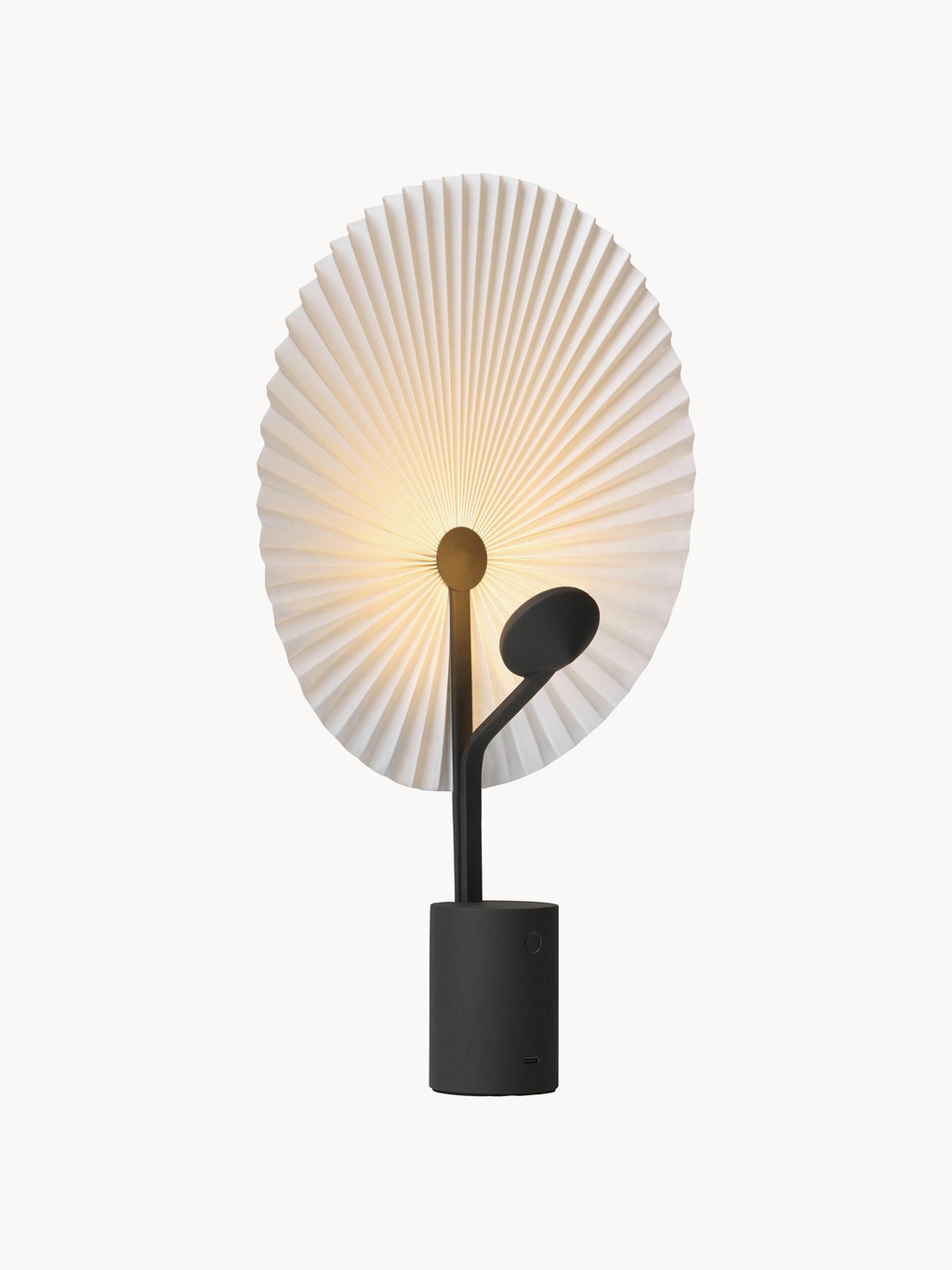 Grande lampe à poser LED mobile Tobin, intensité ajustable - Blanc, noir
