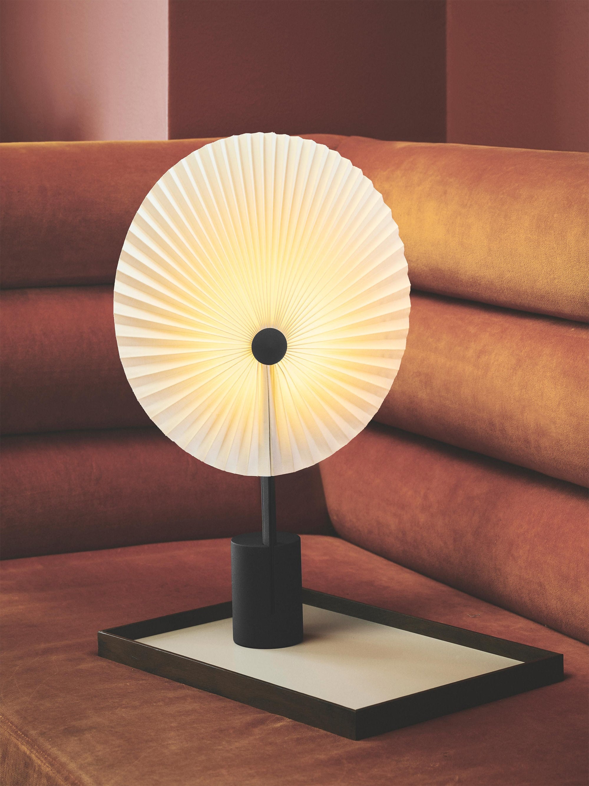 Grande lampe à poser LED mobile Tobin, intensité ajustable - Blanc, noir