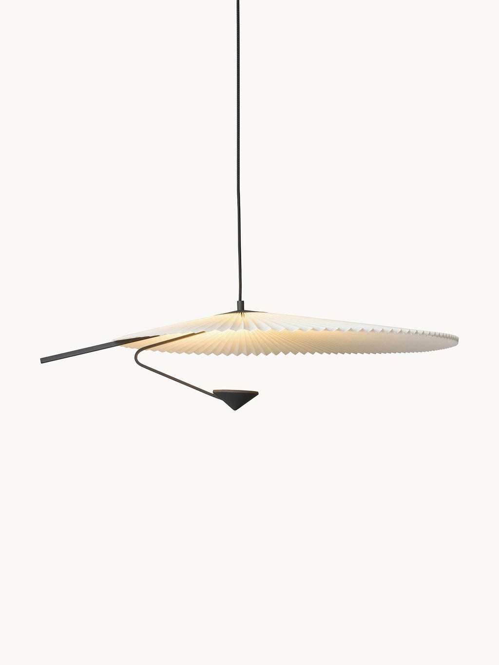 Grande suspension LED Tobin, intensité ajustable - Blanc, noir
