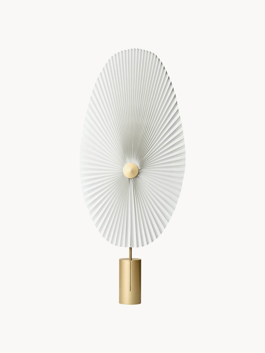 Petit lampadaire LED Tobin, intensité ajustable - Blanc, doré