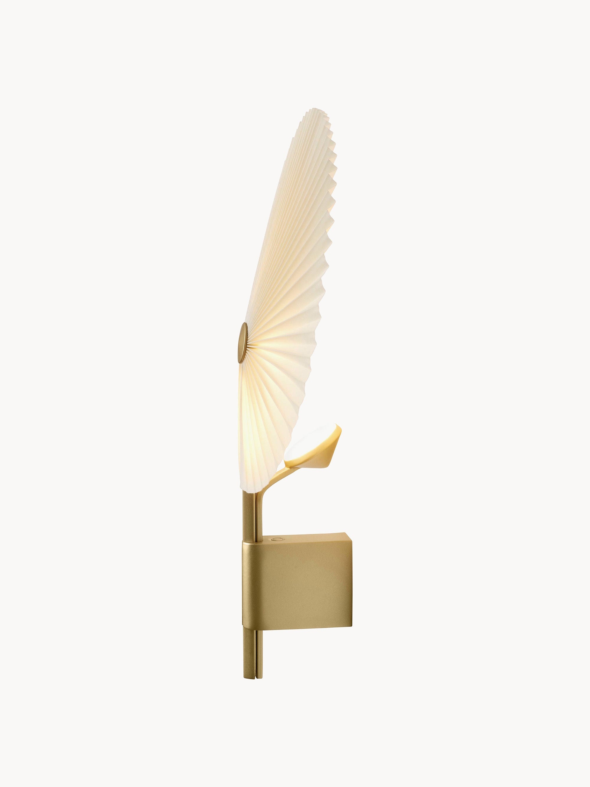 Grande applique murale LED Tobin, intensité ajustable - Blanc, doré
