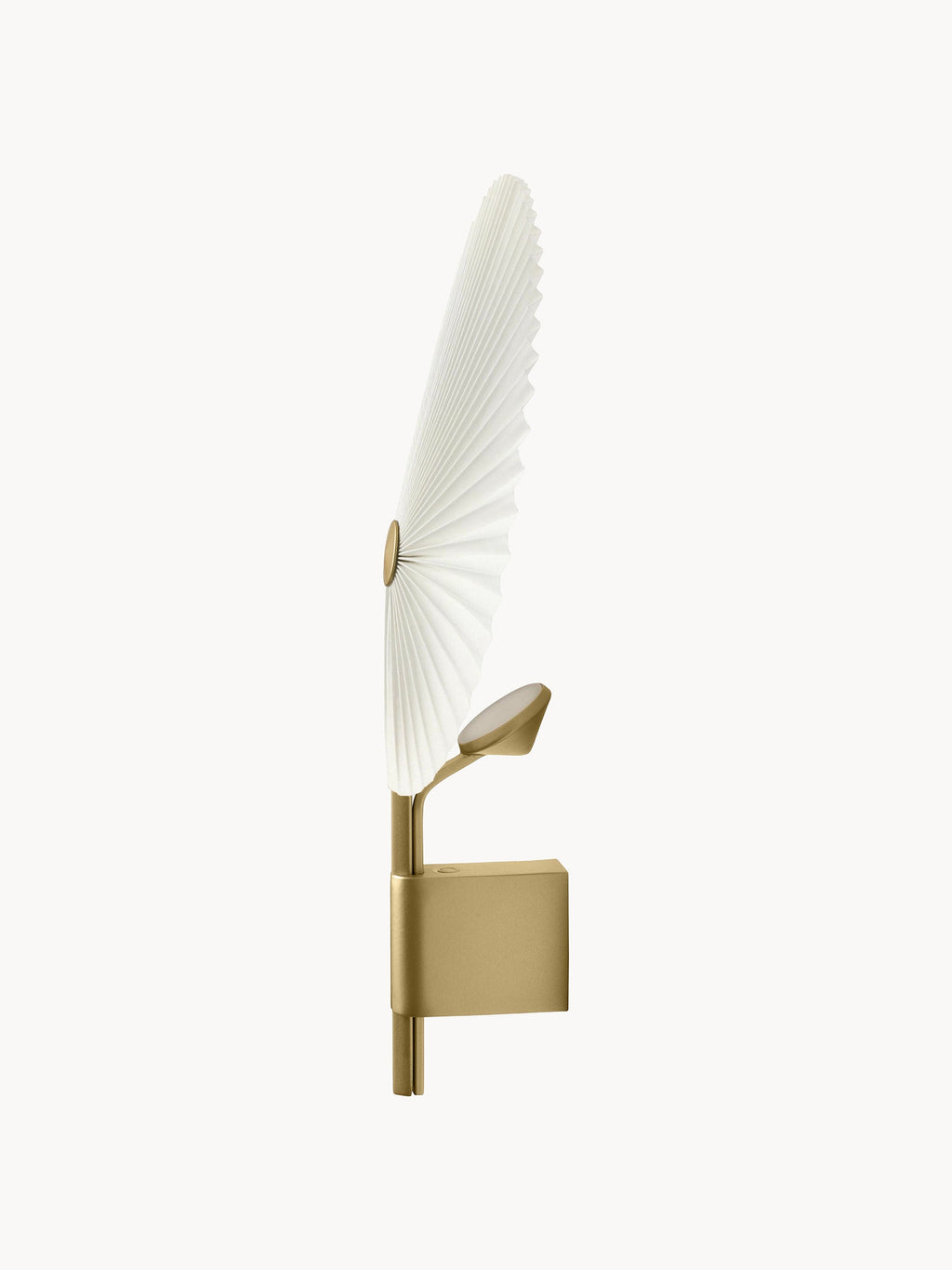 Grande applique murale LED Tobin, intensité ajustable - Blanc, doré