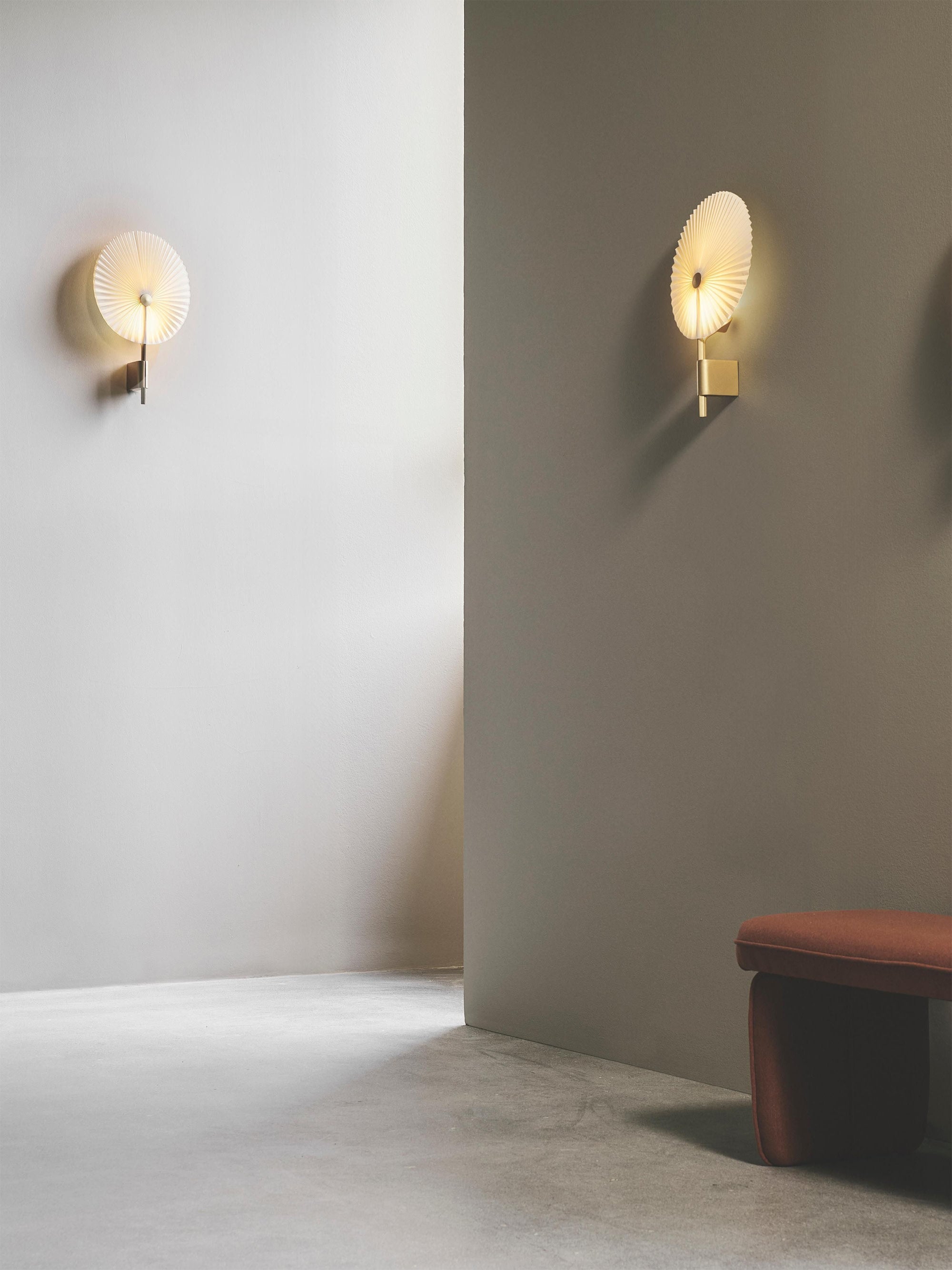 Grande applique murale LED Tobin, intensité ajustable - Blanc, doré