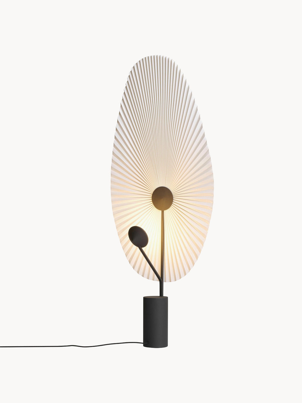 Petit lampadaire LED Tobin, intensité ajustable - Blanc, noir