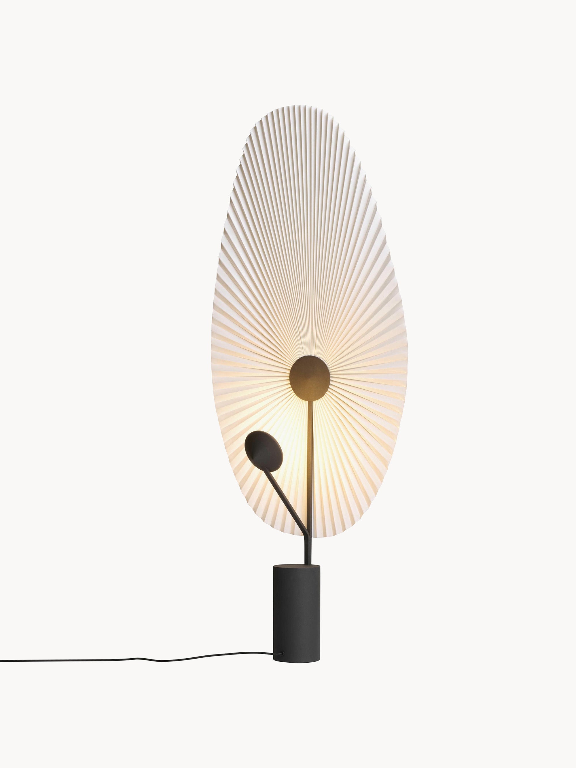 Petit lampadaire LED Tobin, intensité ajustable - Blanc, noir
