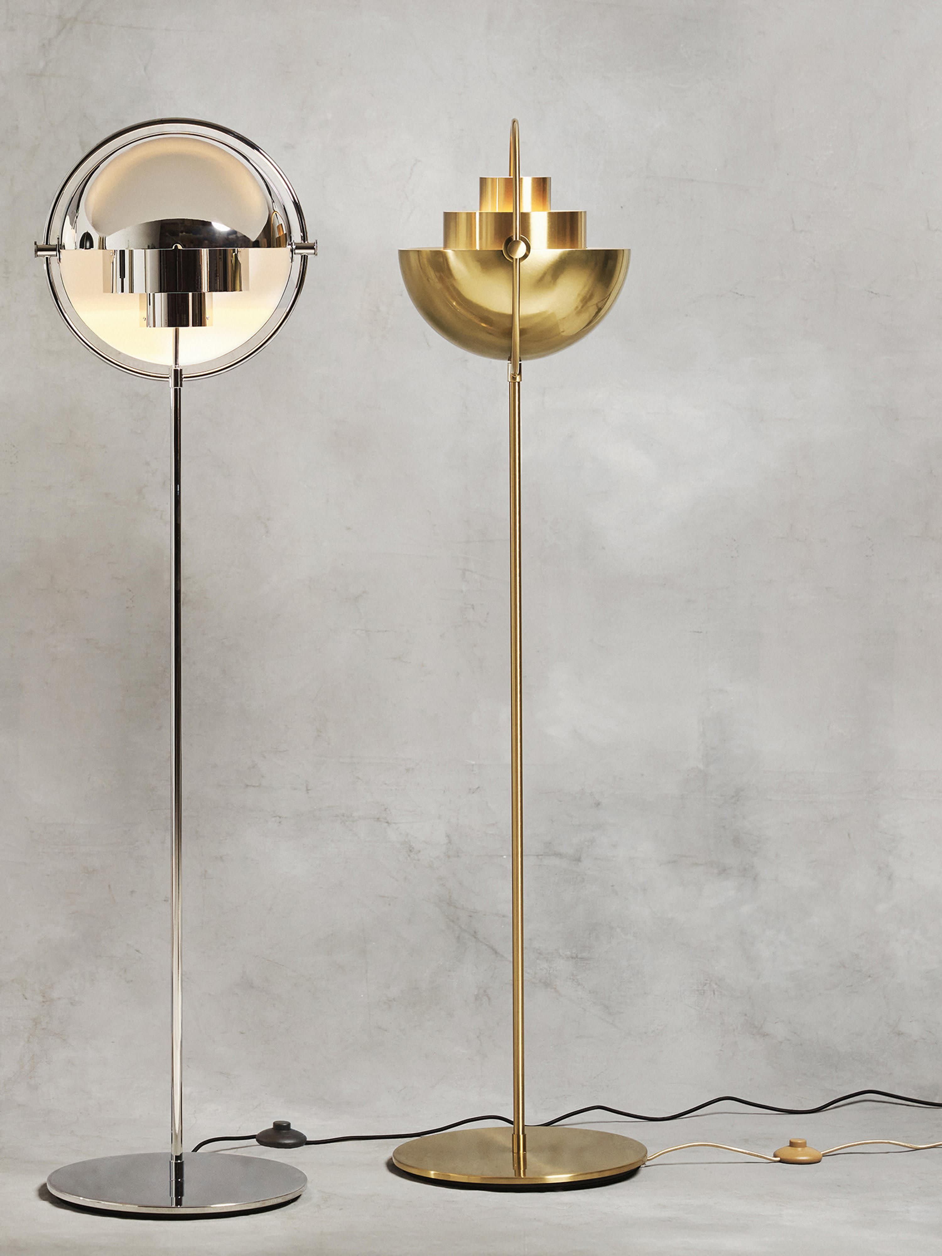 Lampadaire orientable Egil - Doré, haute brillance