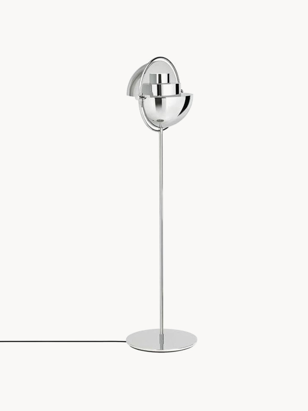 Lampadaire orientable Egil - Argenté, haute brillance