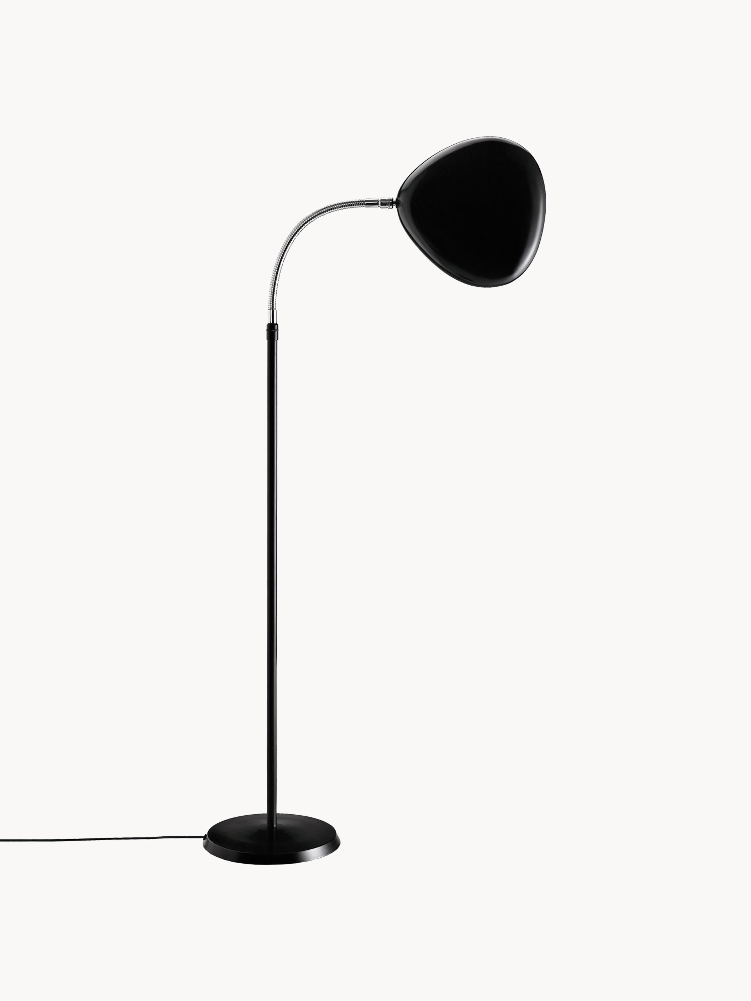 Petit lampadaire Hawk, orientable - Noir