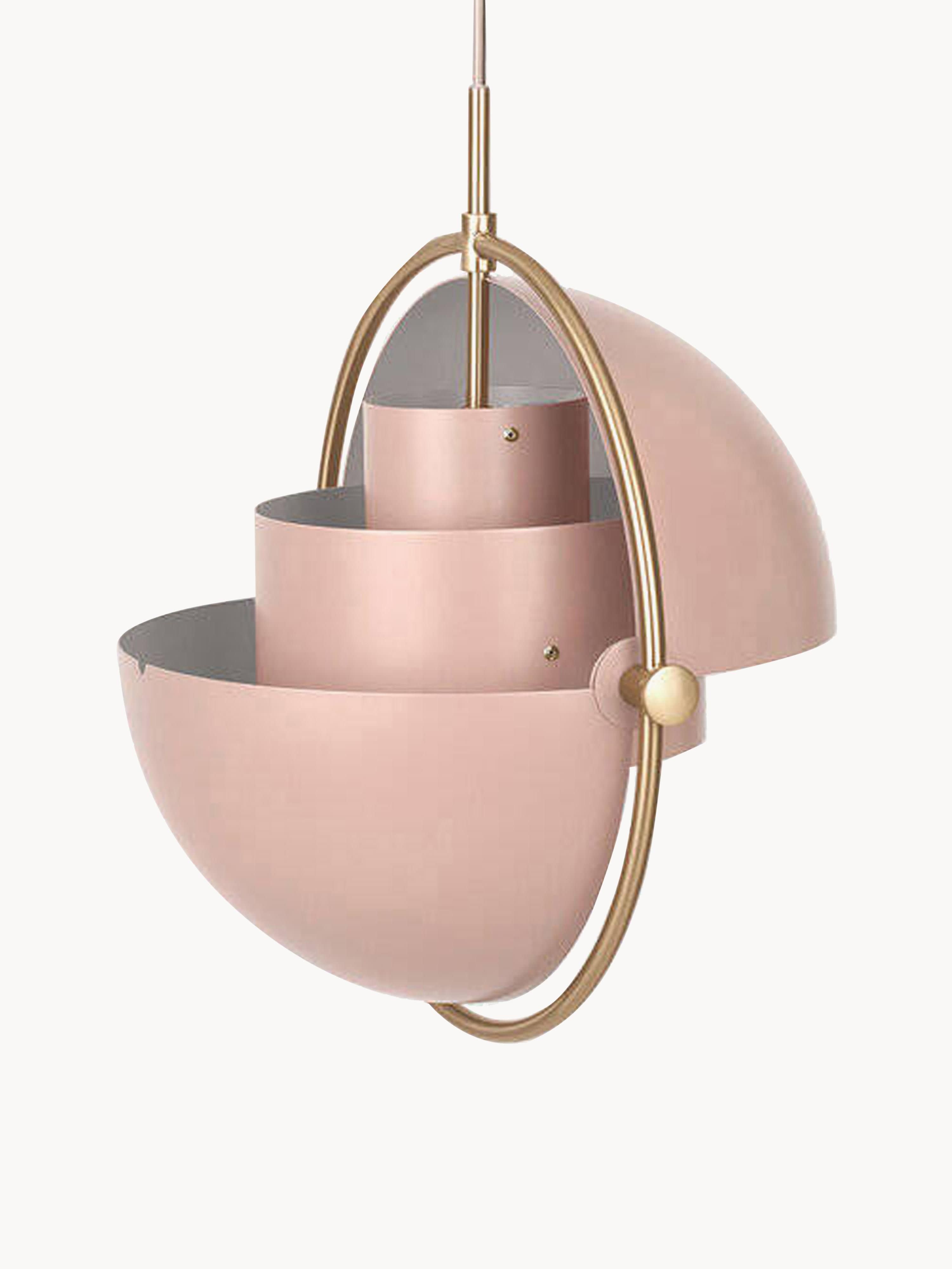 Suspension orientable Egil - Pêche mat, doré haute brillance