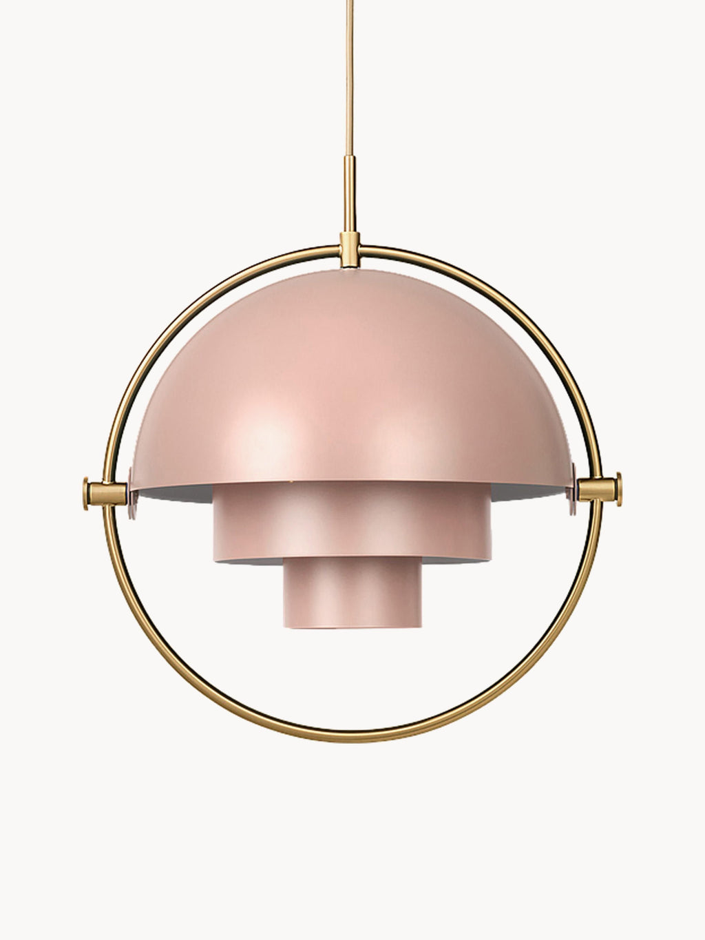 Suspension orientable Egil - Pêche mat, doré haute brillance
