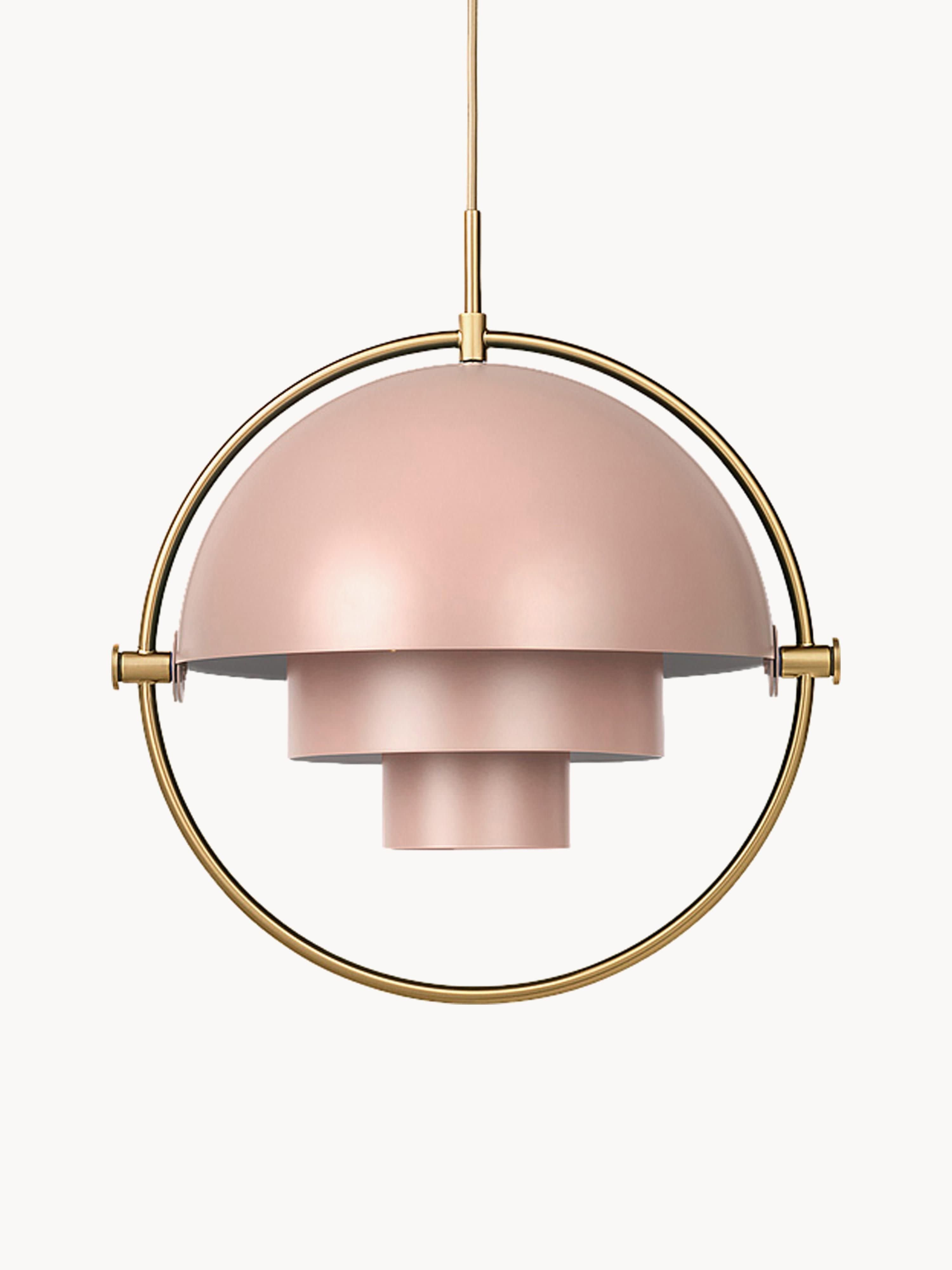 Suspension orientable Egil - Pêche mat, doré haute brillance