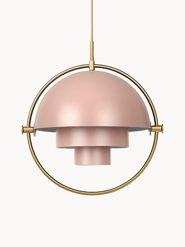 Suspension orientable Egil - Pêche mat, doré haute brillance