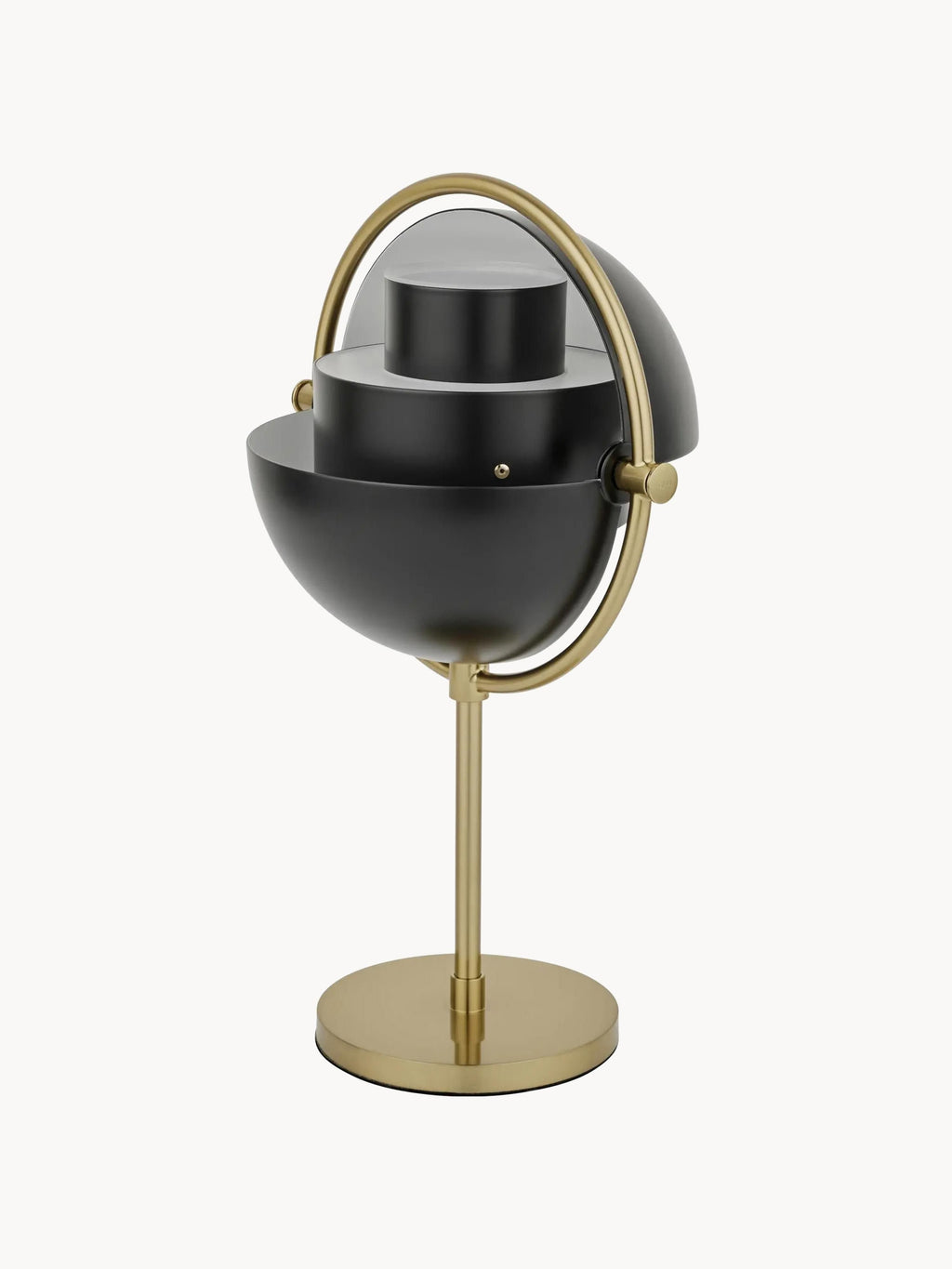 Lampe à poser mobile Egil, intensité ajustable - Noir mat, doré mat