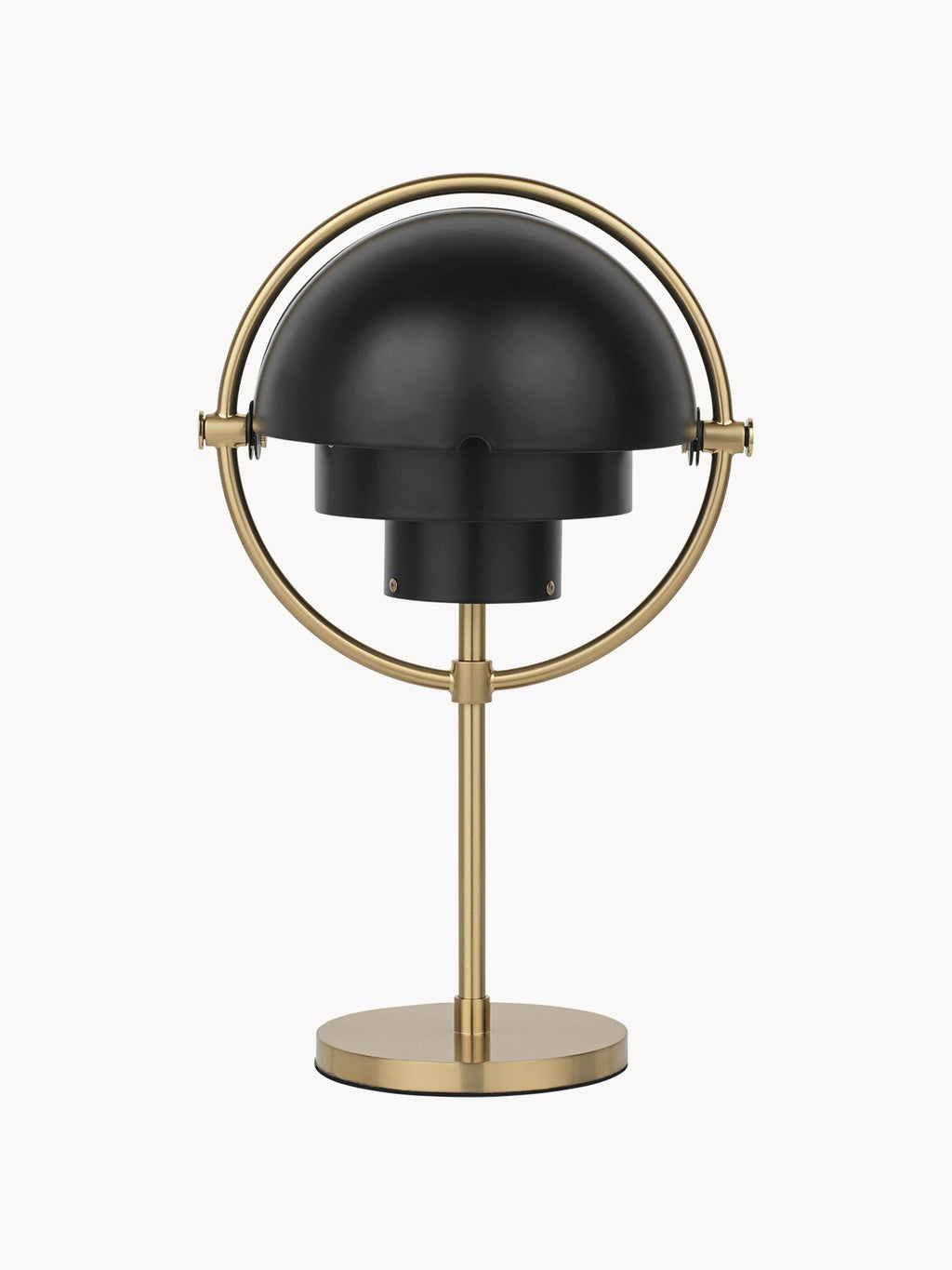 Lampe à poser mobile Egil, intensité ajustable - Noir mat, doré mat