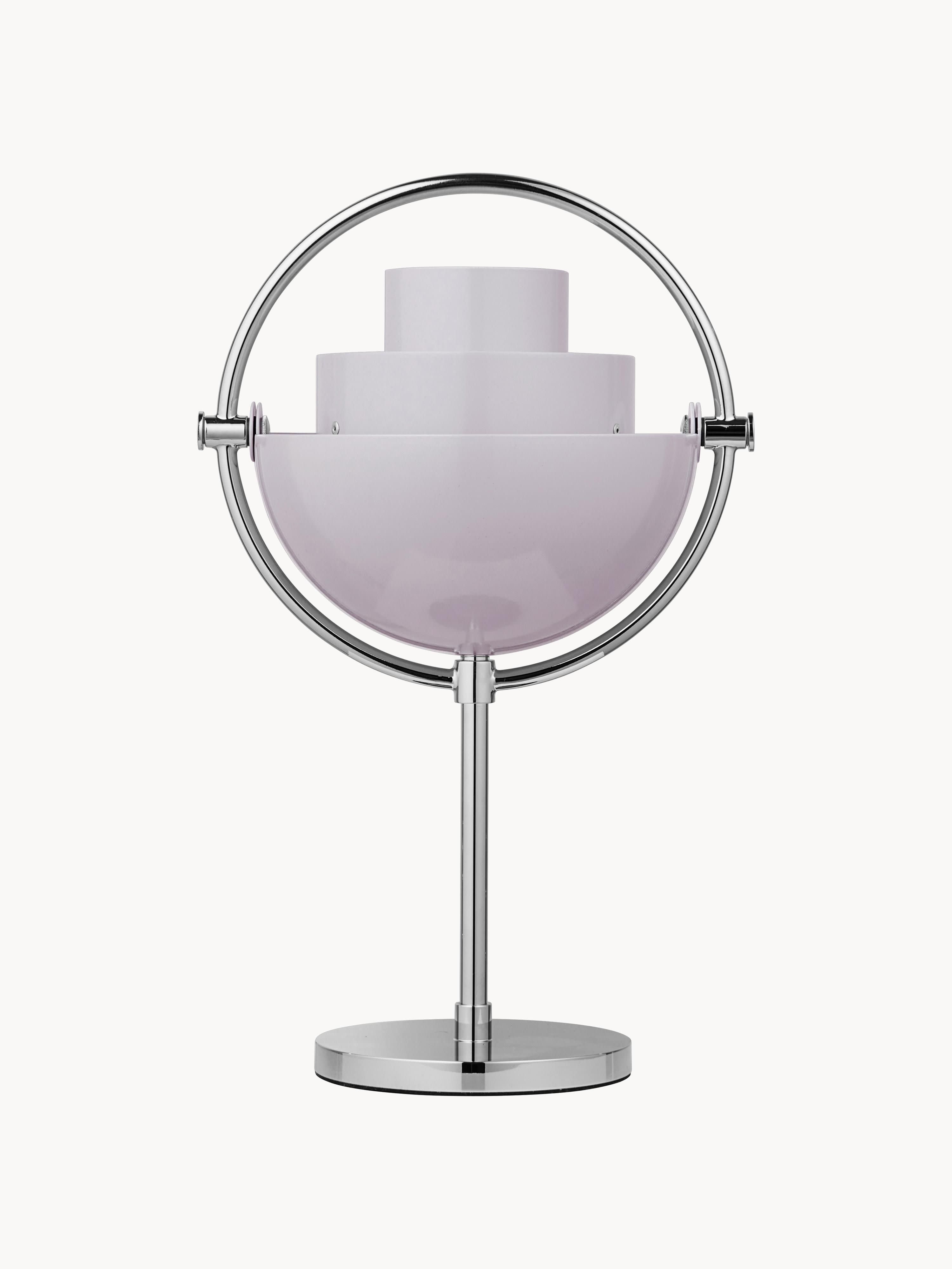 Lampe à poser mobile Egil, intensité ajustable - Lavande haute brillance, argenté haute brillance