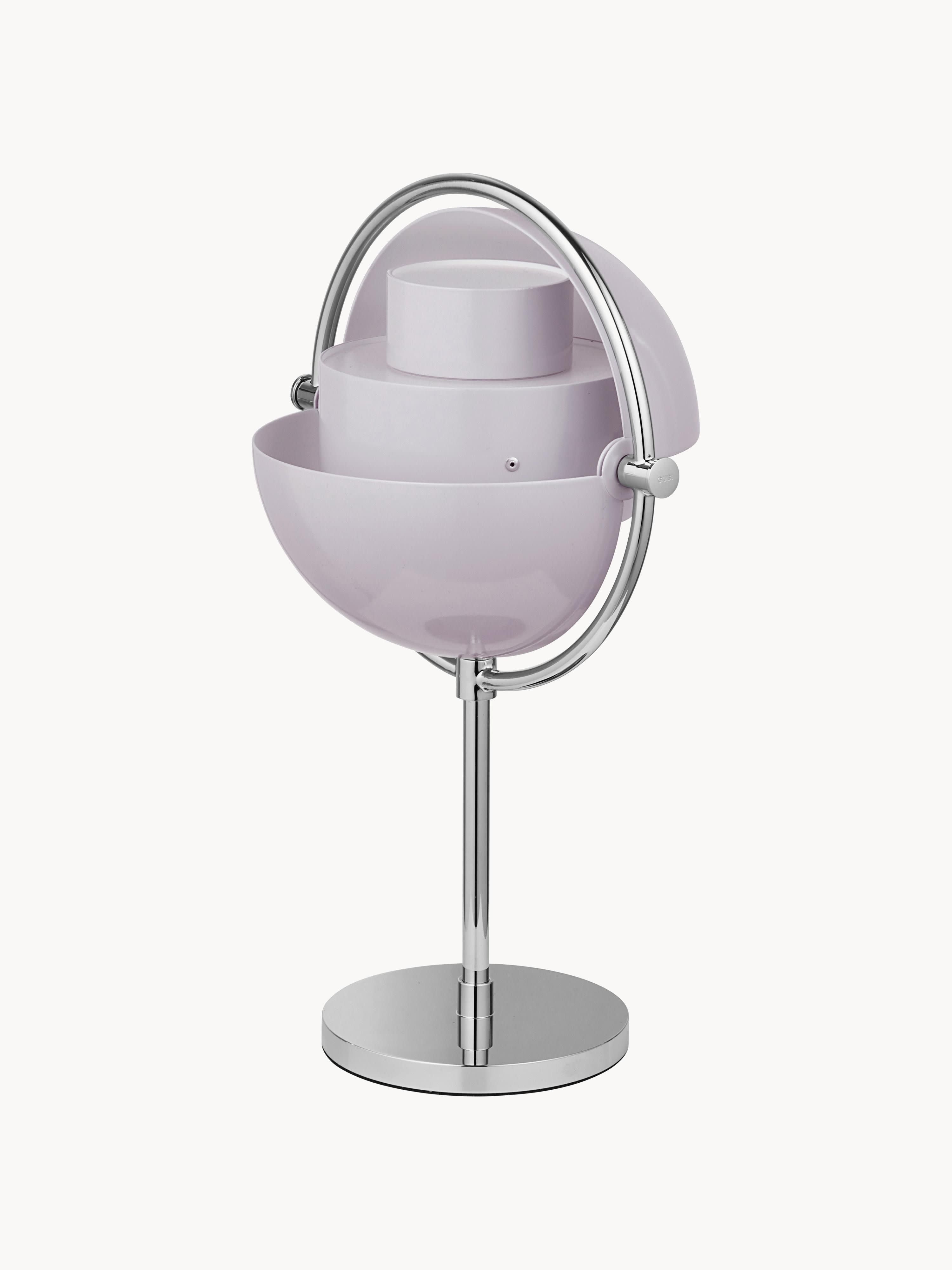Lampe à poser mobile Egil, intensité ajustable - Lavande haute brillance, argenté haute brillance