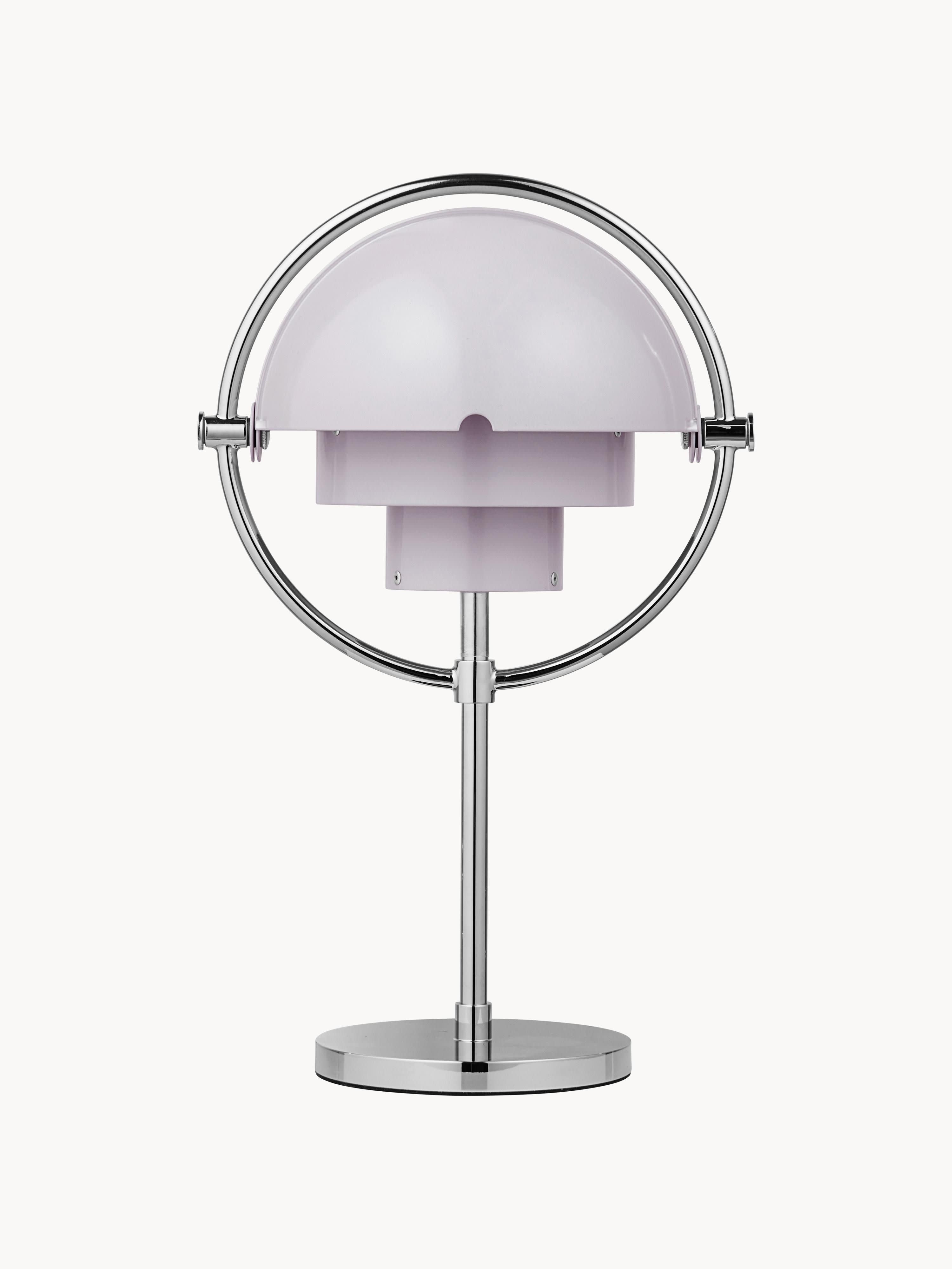 Lampe à poser mobile Egil, intensité ajustable - Lavande haute brillance, argenté haute brillance